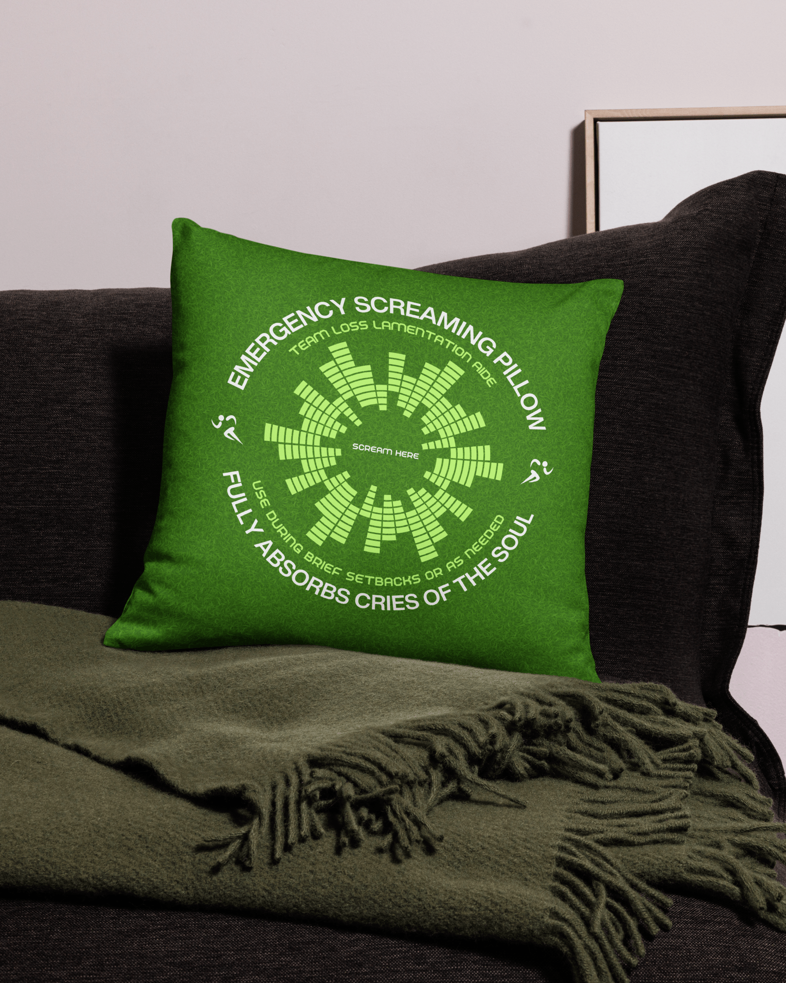 Jolly & Goode Pillow Emergency Screaming Pillow | Sport Edition Cheeky British Style