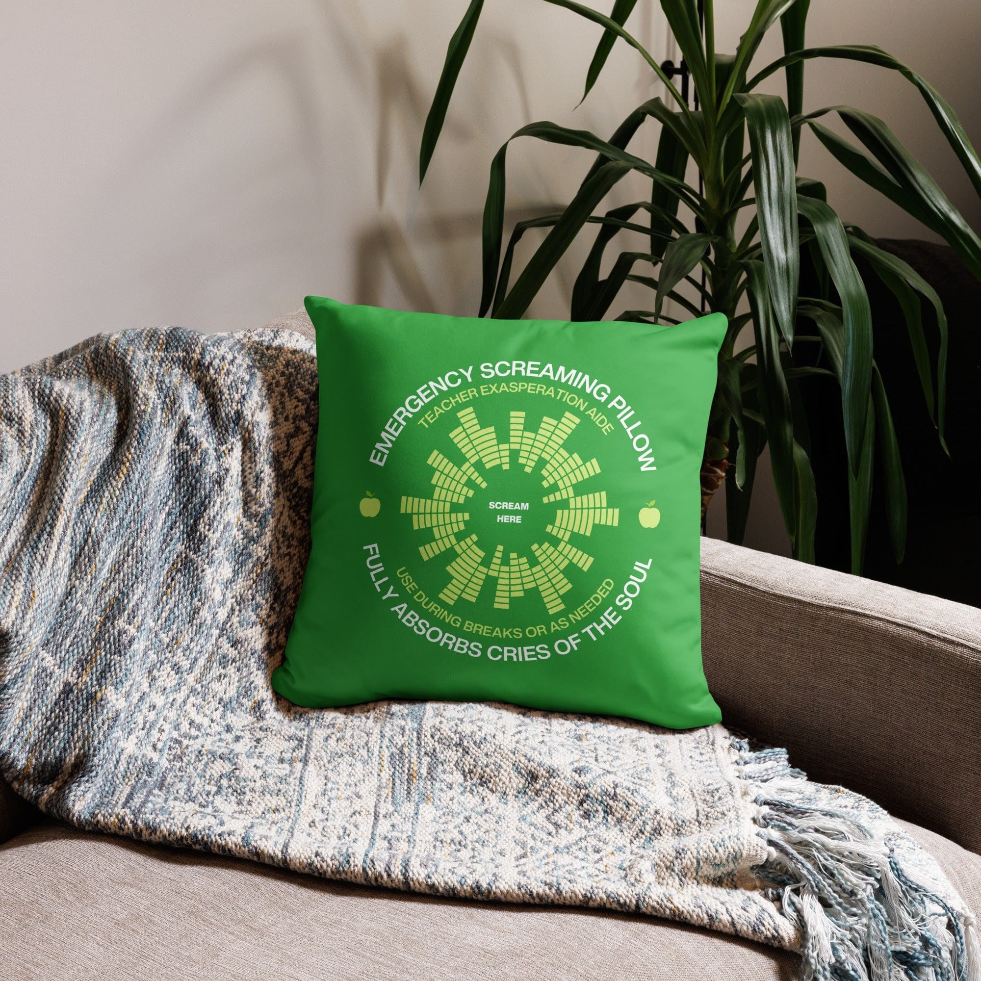 Jolly & Goode Pillow Emergency Screaming Pillow | Teacher Edition Cheeky British Style