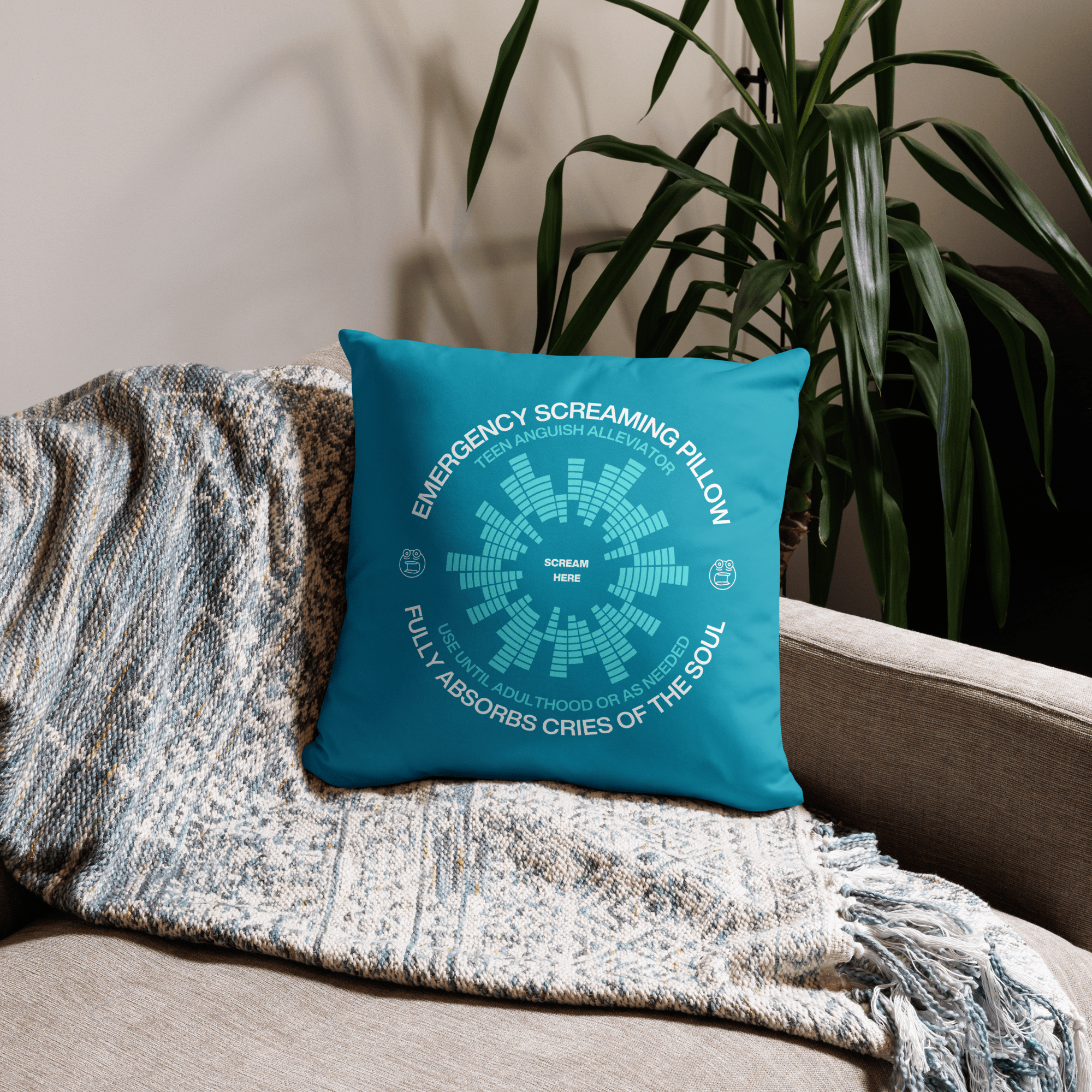 Jolly & Goode Pillow Emergency Screaming Pillow | Teen Edition Cheeky British Style