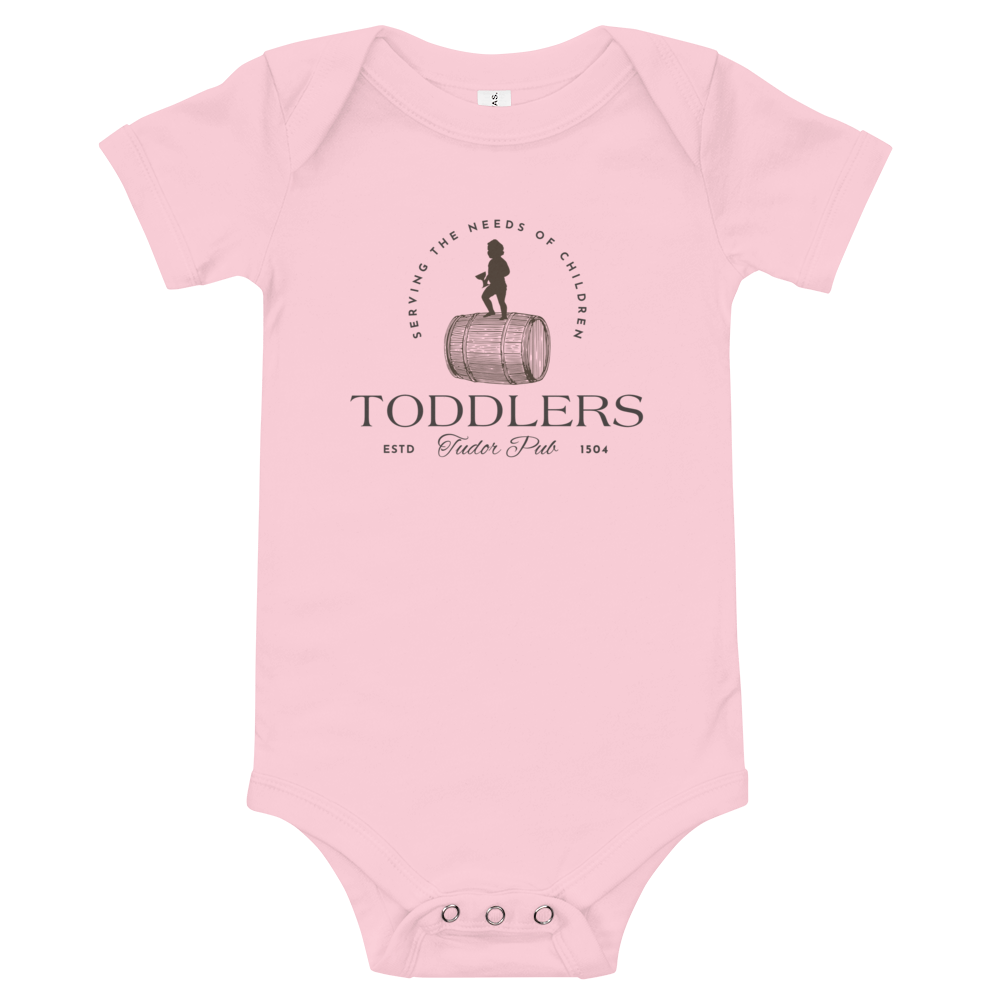 Jolly & Goode Pink / 3-6m Toddlers Tudor Pub Onesie Cheeky British Style