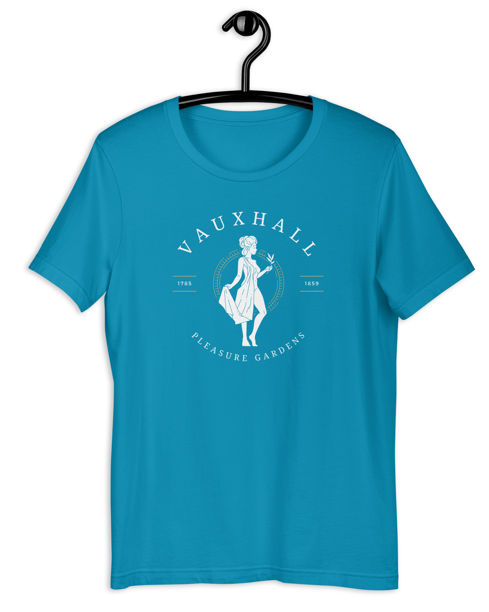 Jolly & Goode Shirts & Tops Aqua / S Vauxhall Pleasure Gardens T-shirt | Unisex Cheeky British Style