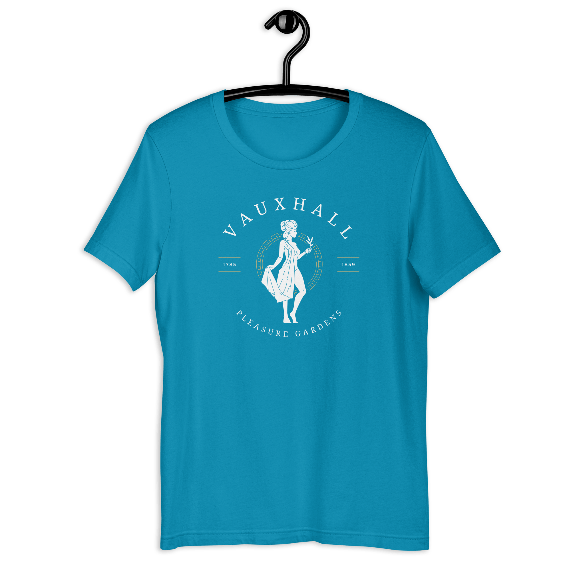 Jolly & Goode Shirts & Tops Aqua / S Vauxhall Pleasure Gardens T-shirt | Unisex Cheeky British Style