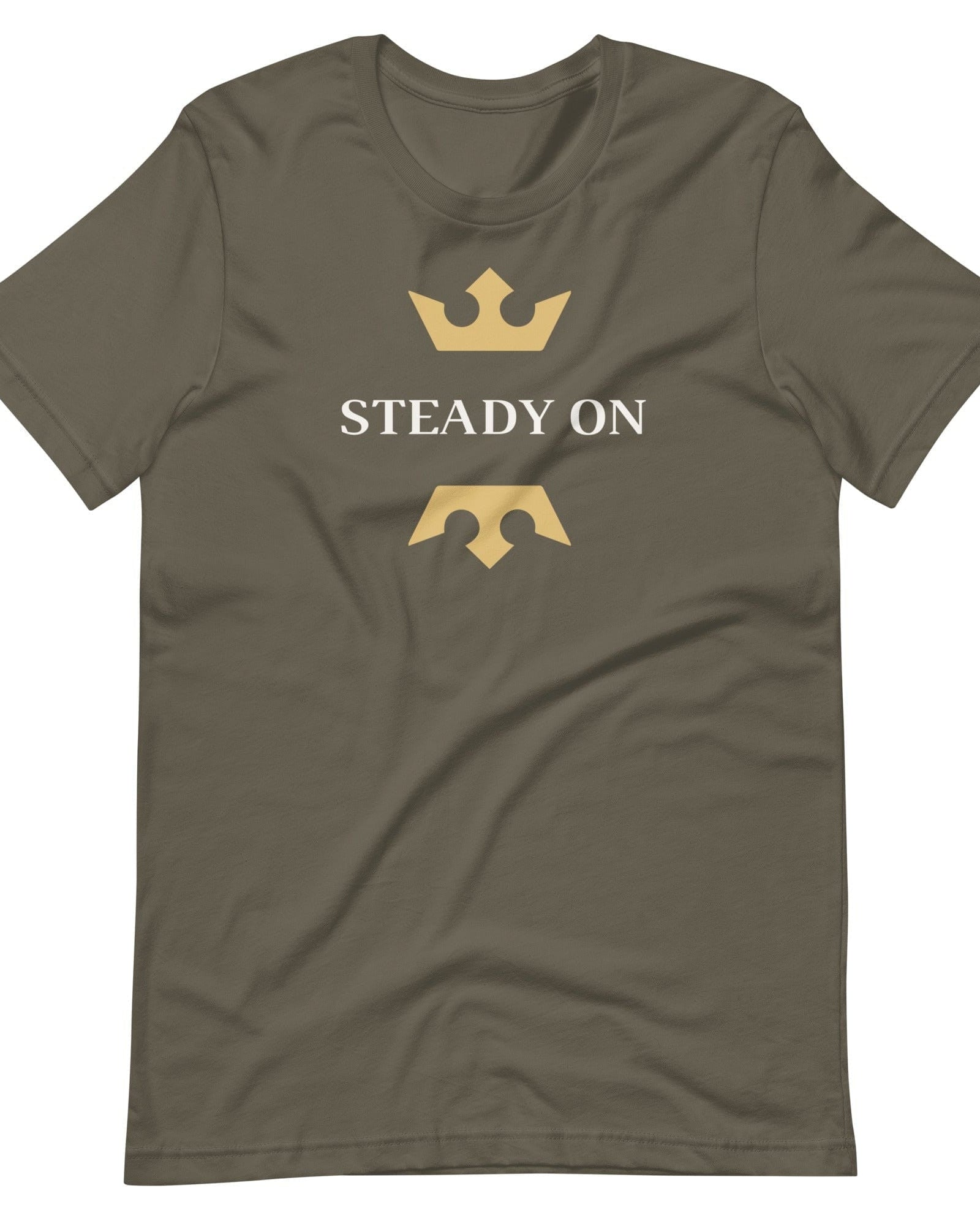 Jolly & Goode Shirts & Tops Army / S Steady On T-Shirt Cheeky British Style
