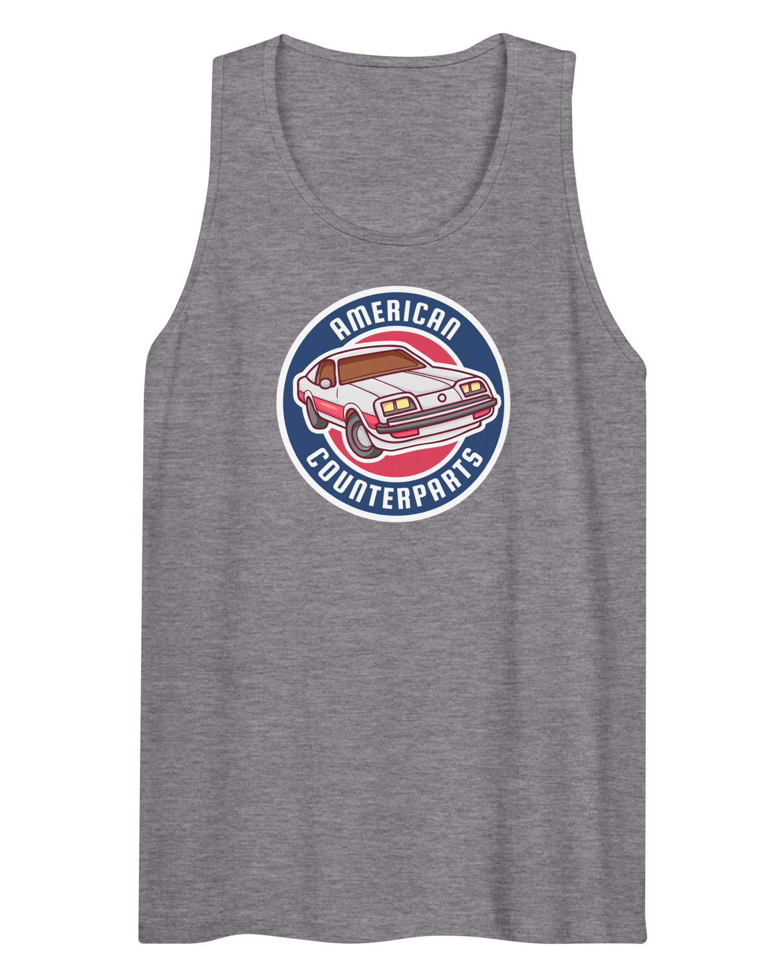 Jolly & Goode Shirts & Tops Athletic Heather / S American Counterparts | Men’s Vest | Tank Top Cheeky British Style