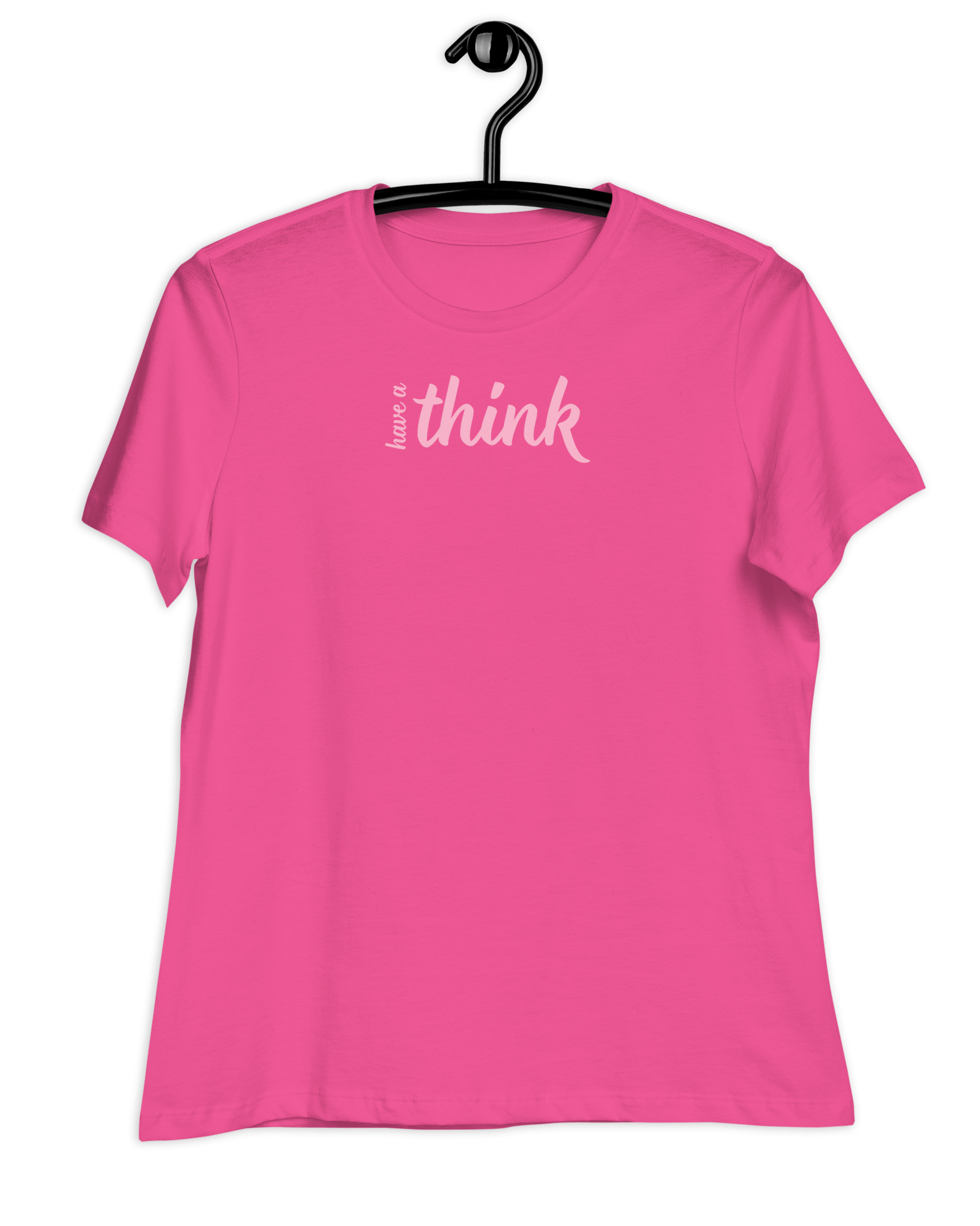 Jolly & Goode Shirts & Tops Berry / S Have a Think Women's Relaxed T-Shirt Cheeky British Style