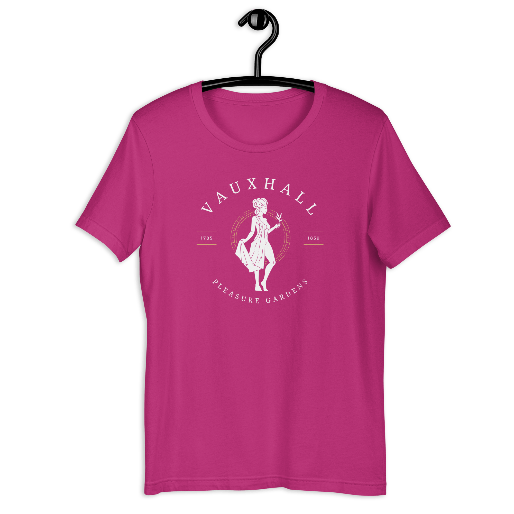 Jolly & Goode Shirts & Tops Berry / S Vauxhall Pleasure Gardens T-shirt | Unisex Cheeky British Style