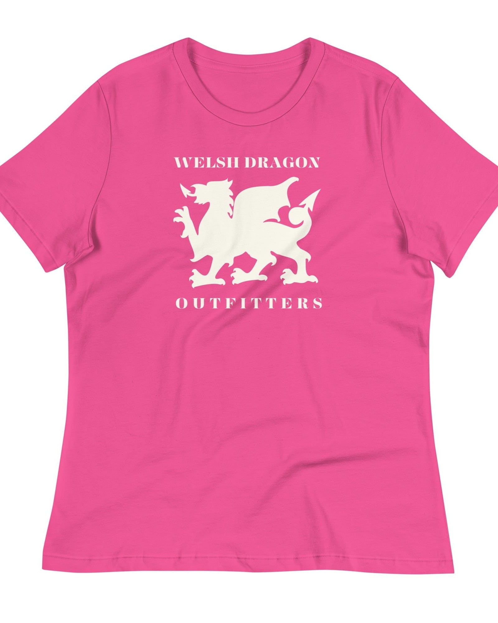 Jolly & Goode Shirts & Tops Berry / S Welsh Dragon Outfitters T-shirt | Women's Relaxed Cheeky British Style