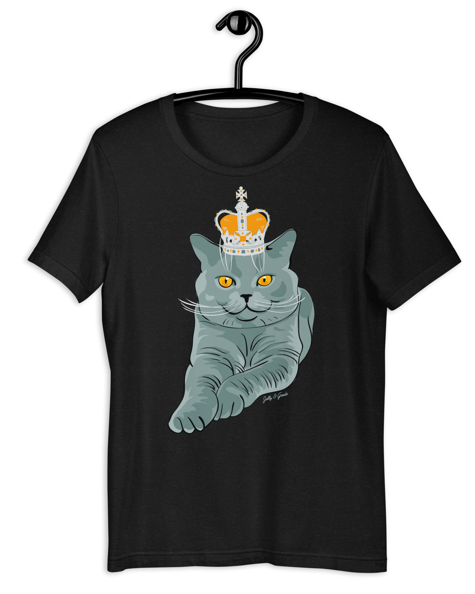 Jolly & Goode Shirts & Tops Black Heather / S British Blue T-shirt Cheeky British Style