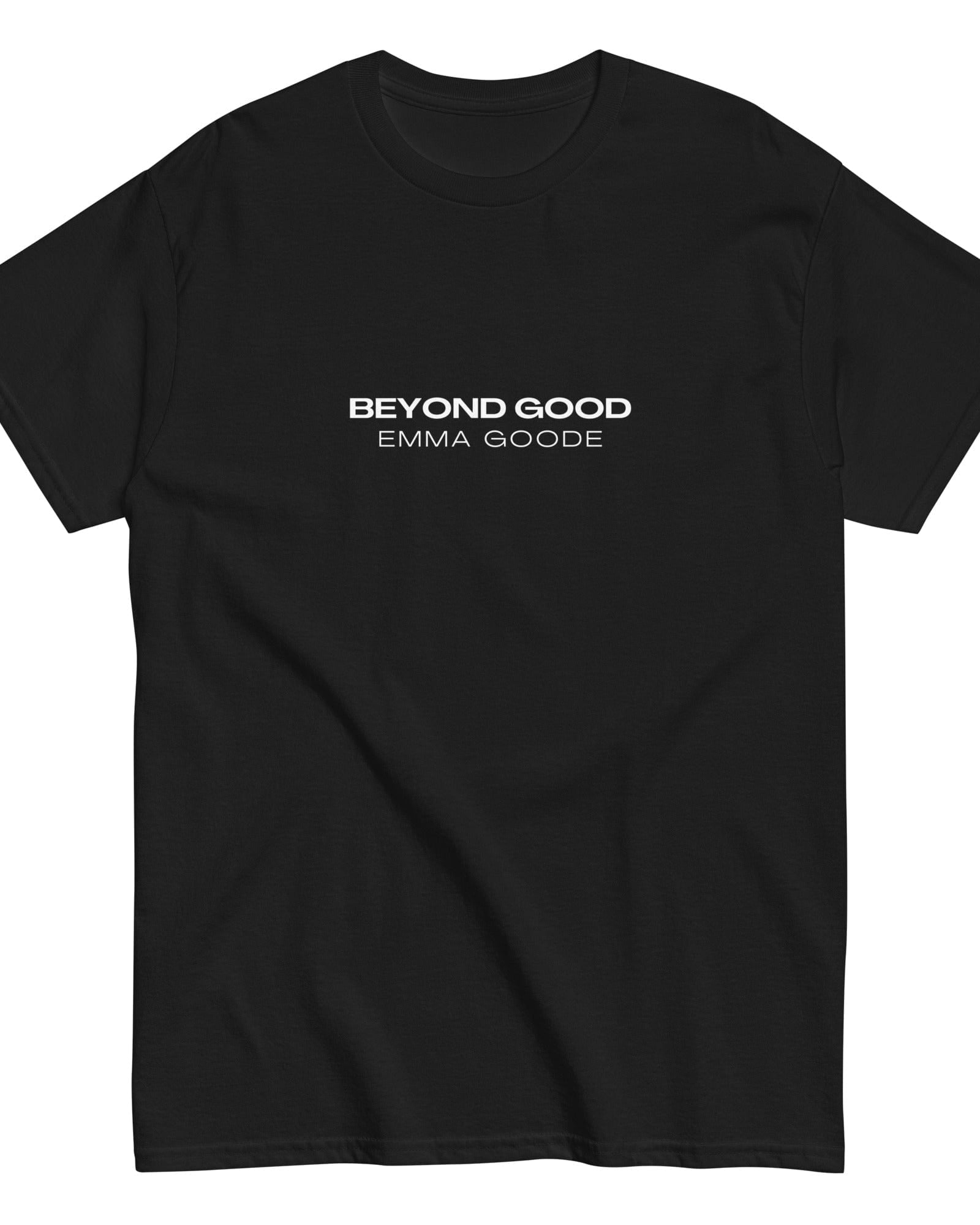 Jolly & Goode Shirts & Tops Black / S Beyond Good Emma Goode Heavyweight Cotton Tee Cheeky British Style