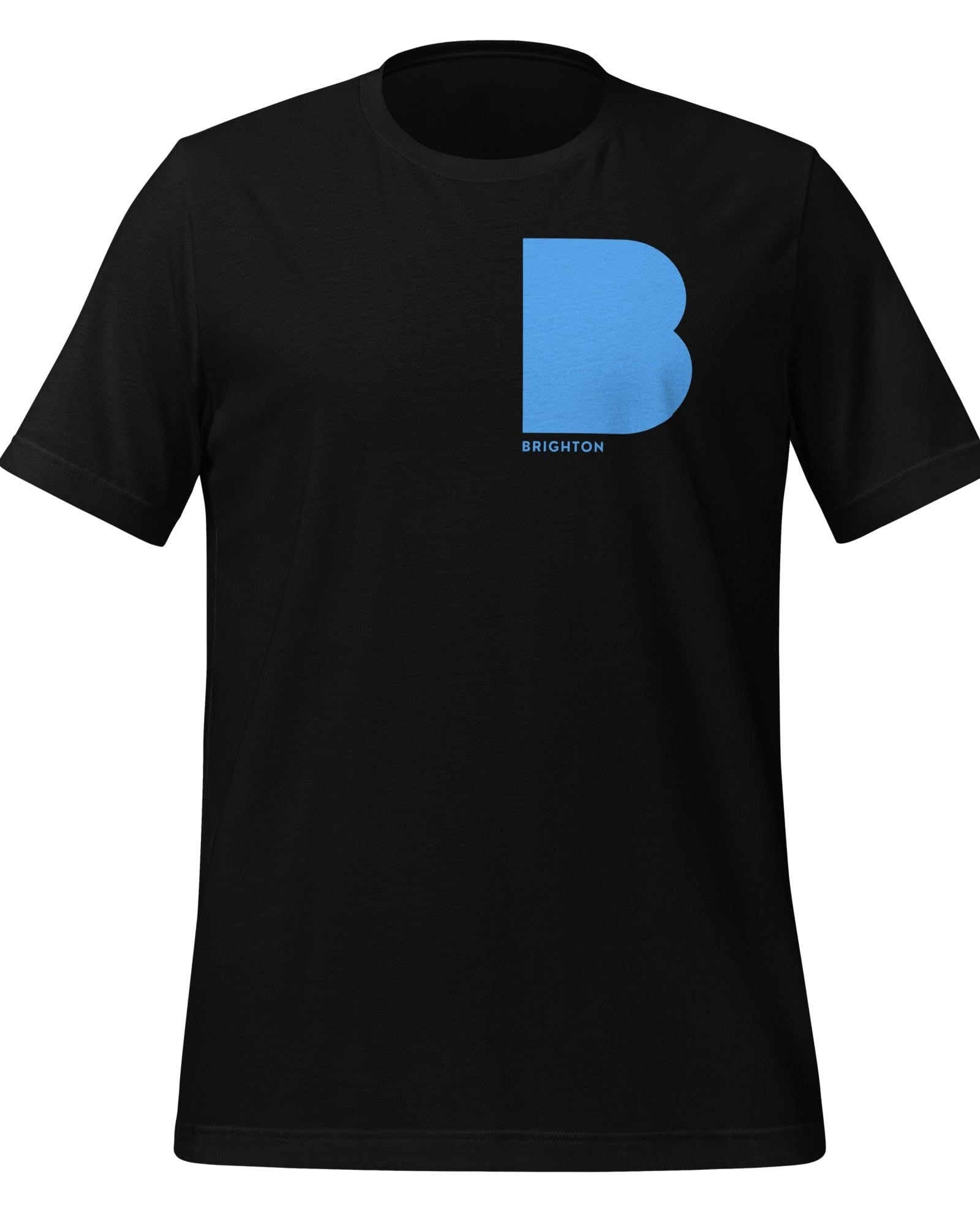 Jolly & Goode Shirts & Tops Black / S Brighton B T-shirt | Sky Blue Cheeky British Style