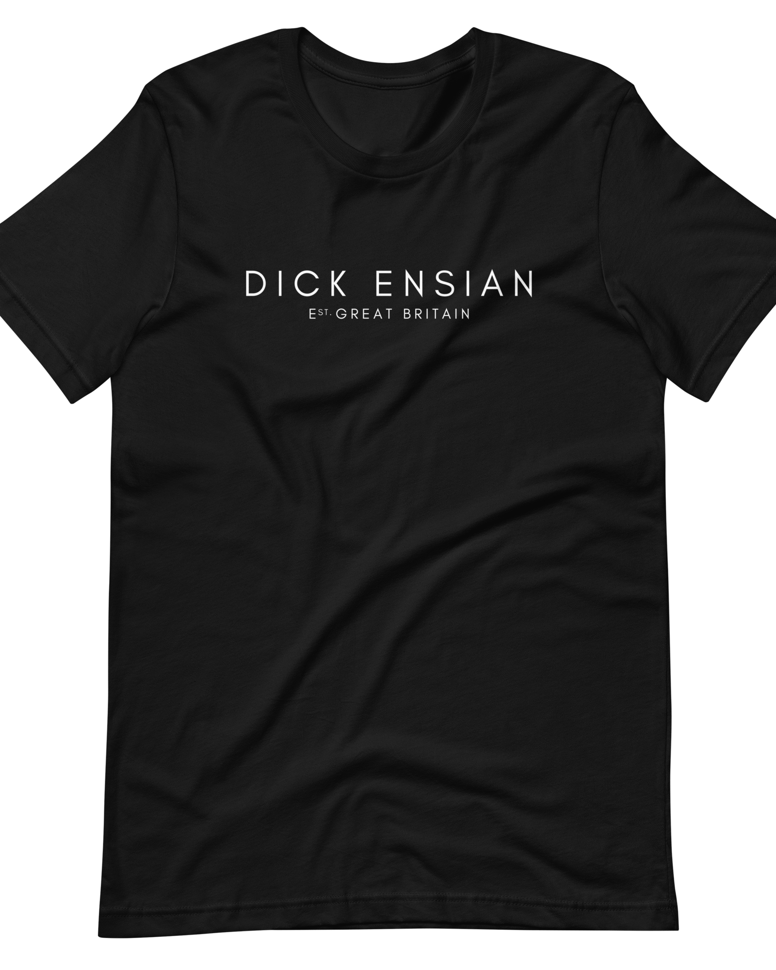 Jolly & Goode Shirts & Tops Black / S Dick Ensian Classic T-Shirt Cheeky British Style