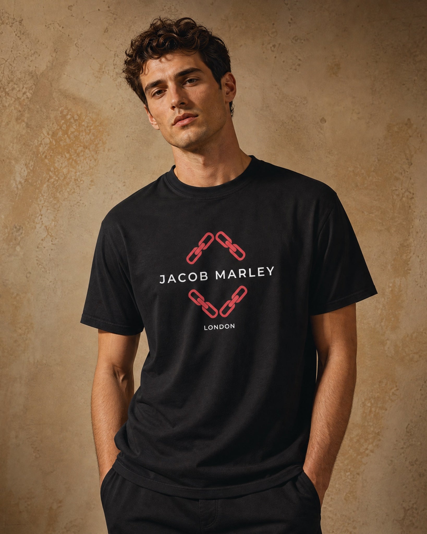 Jolly & Goode Shirts & Tops Black / S Jacob Marley London Tee Cheeky British Style