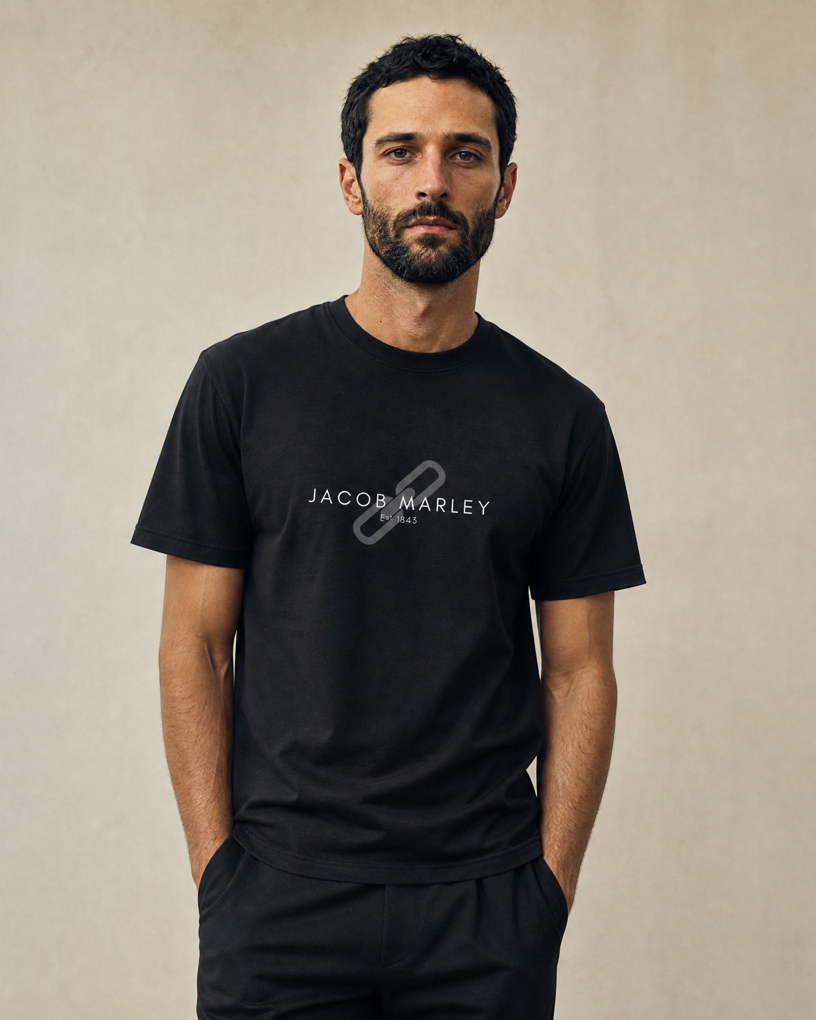 Jolly & Goode Shirts & Tops Black / S Jacob Marley Tee Cheeky British Style