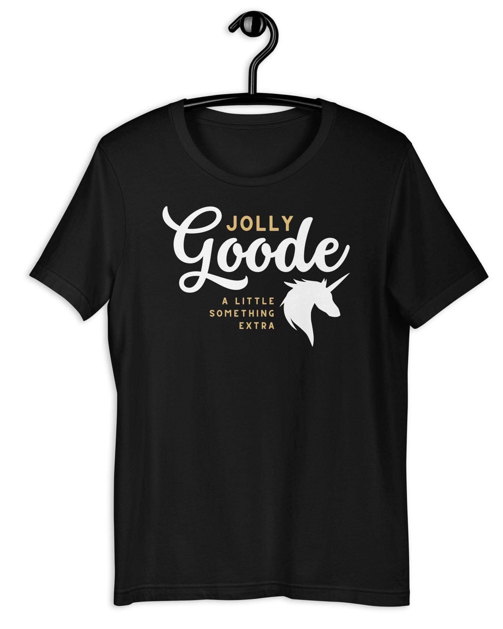 Jolly & Goode Shirts & Tops Black / S Jolly Goode A Little Something Extra Unicorn T-shirt Cheeky British Style