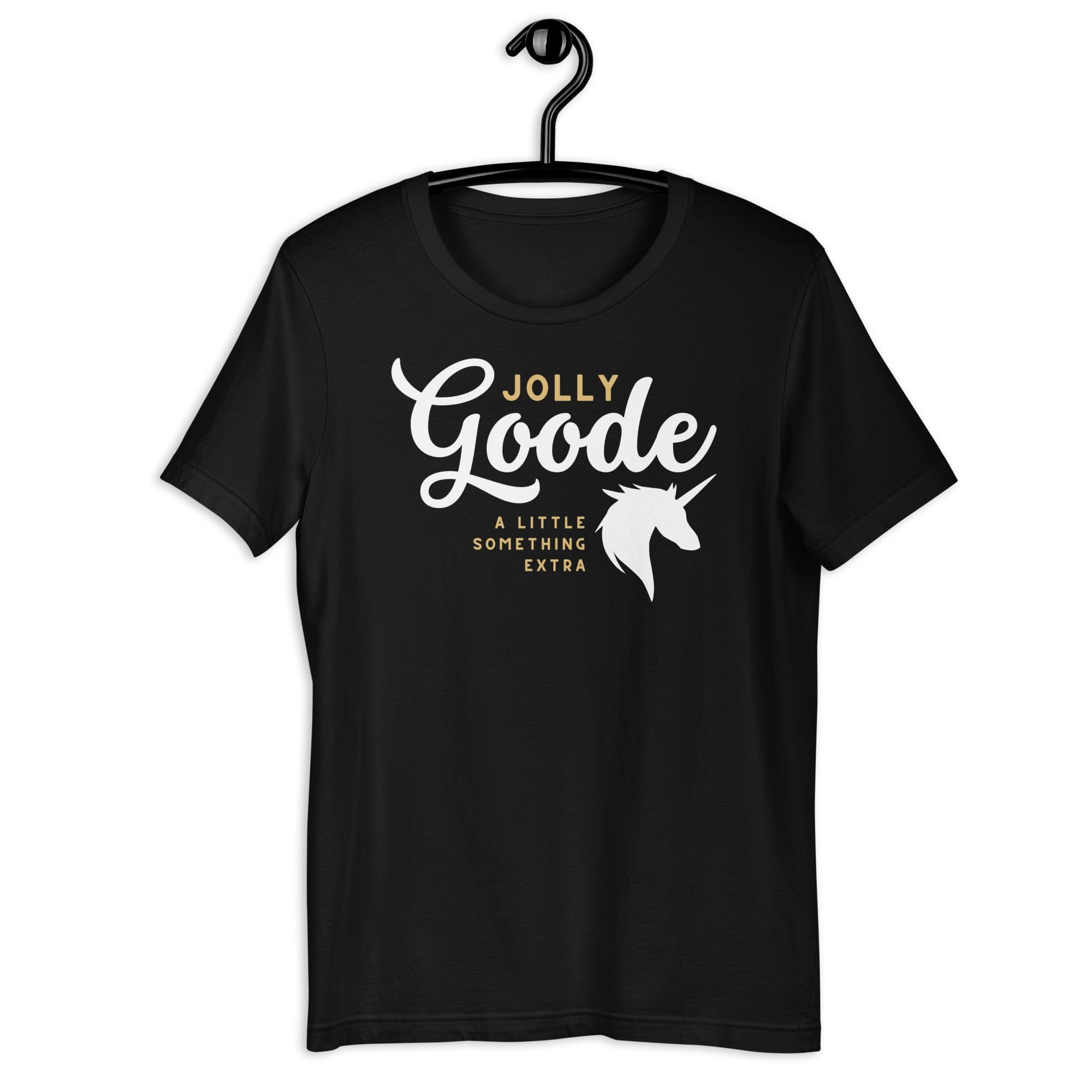 Jolly & Goode Shirts & Tops Black / S Jolly Goode A Little Something Extra Unicorn T-shirt Cheeky British Style