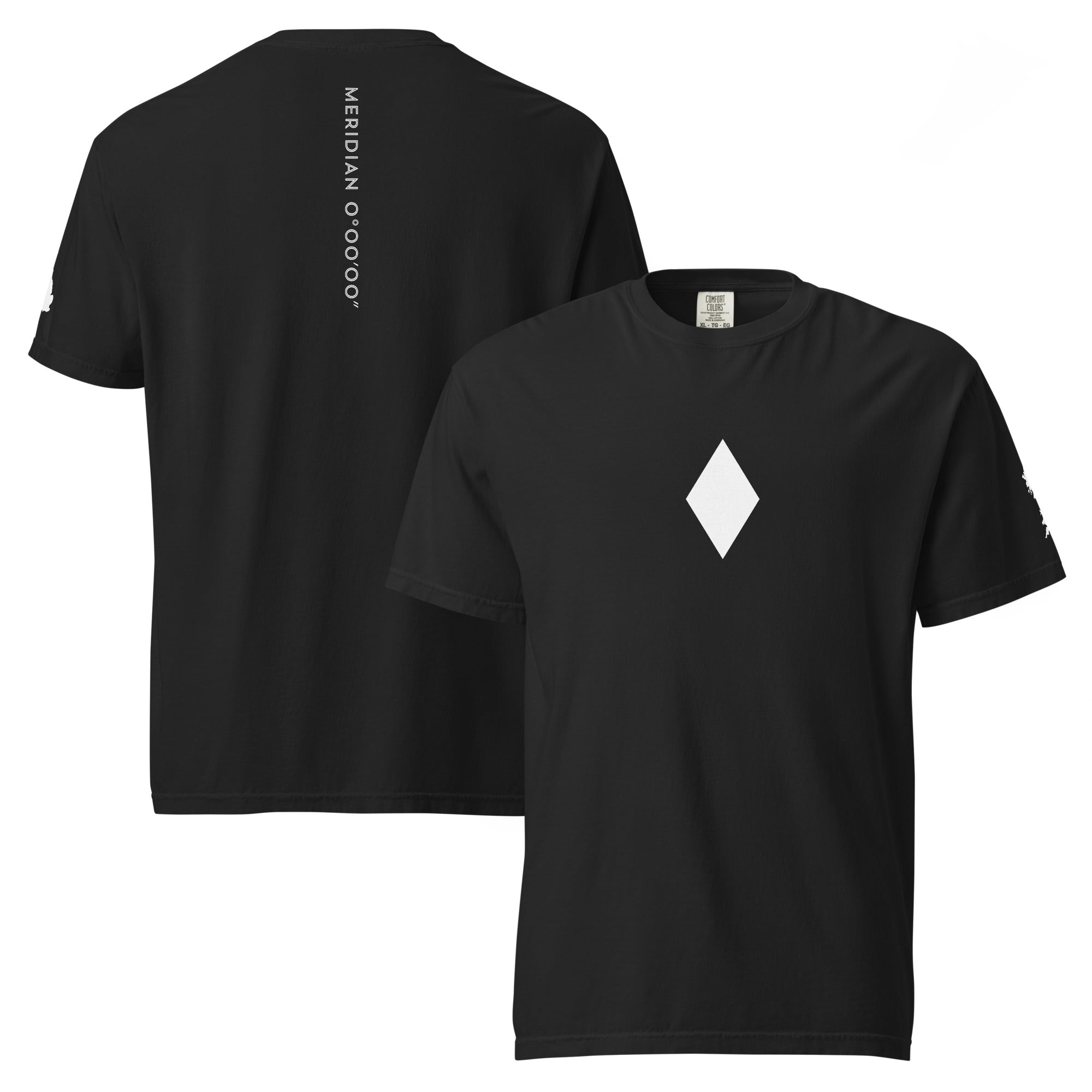 Jolly & Goode Shirts & Tops Black / S Meridian | Greenwich Prime Meridian Tee Cheeky British Style