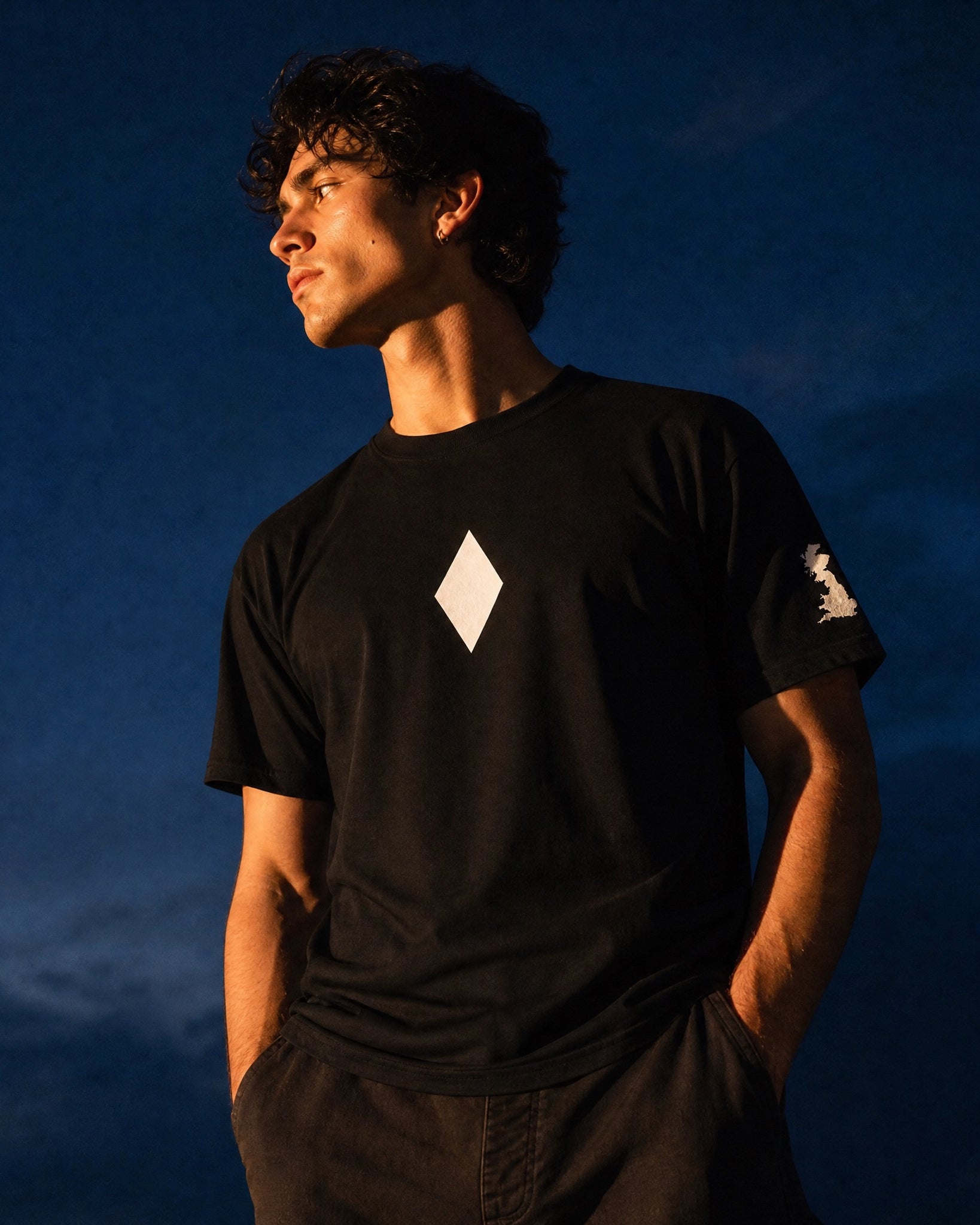 Jolly & Goode Shirts & Tops Black / S Meridian | Greenwich Prime Meridian Tee Cheeky British Style