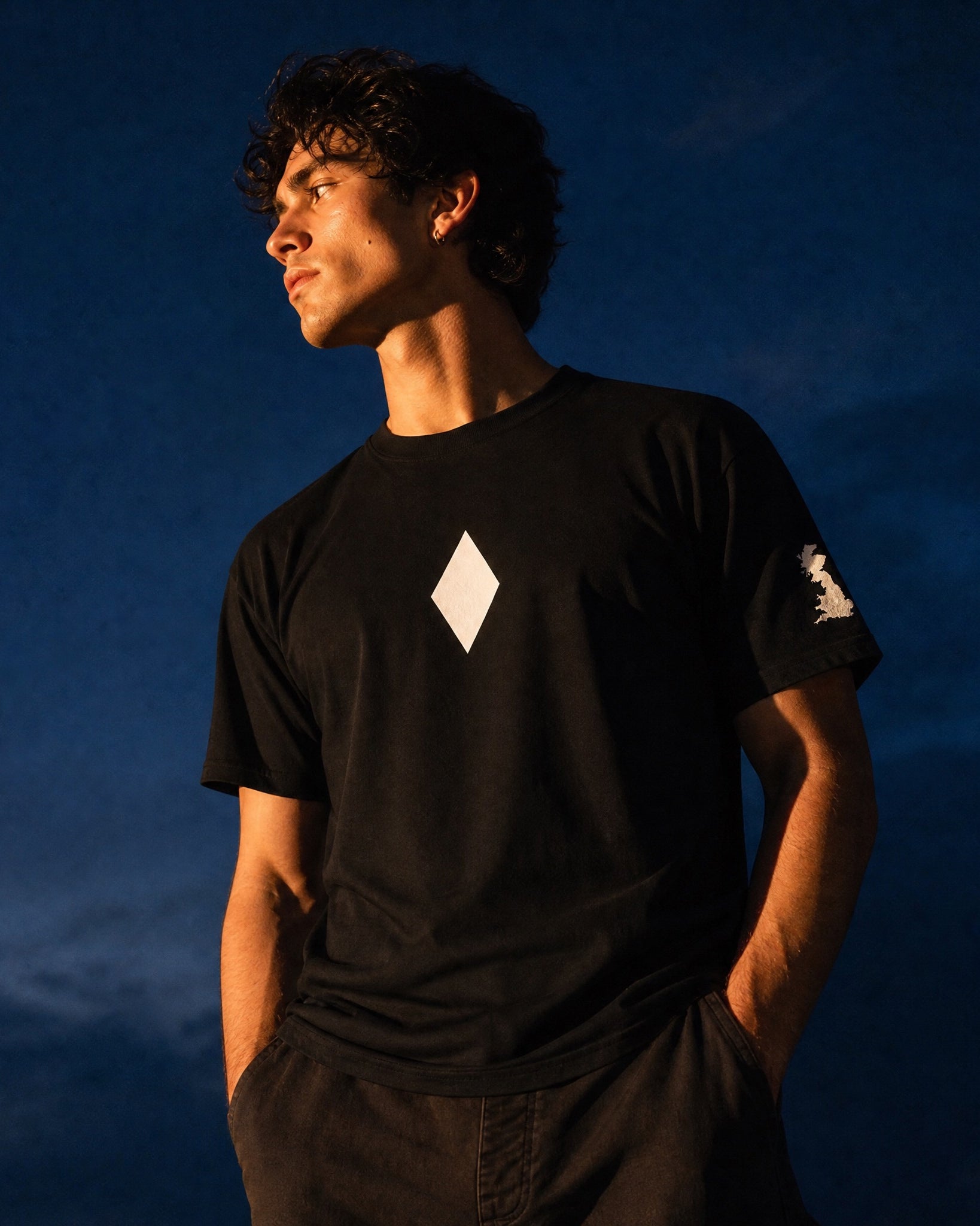 Jolly & Goode Shirts & Tops Black / S Meridian | Greenwich Prime Meridian Tee Cheeky British Style