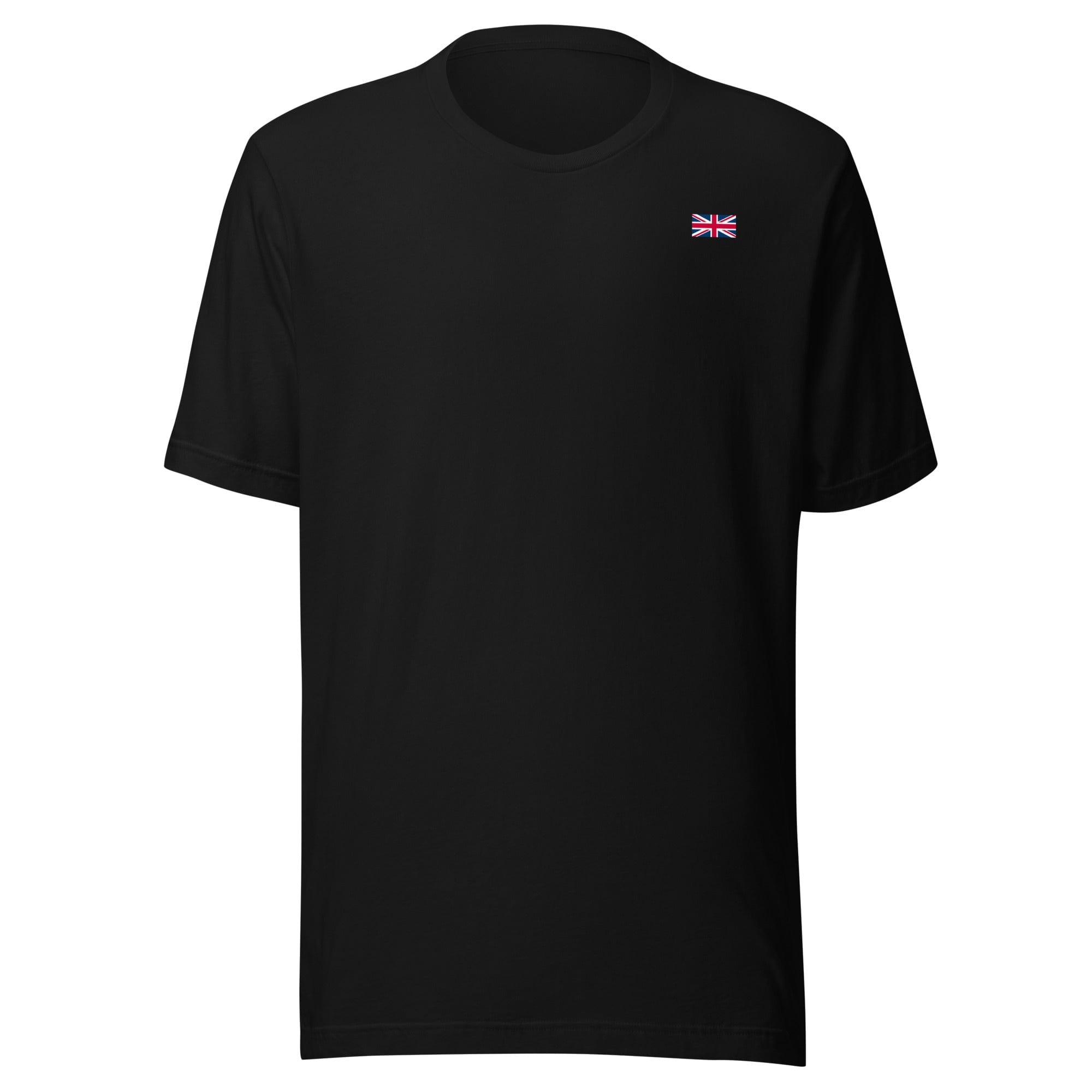 Jolly & Goode Shirts & Tops Black / S Union Jack T-shirt | Left Chest | Subtle Cheeky British Style