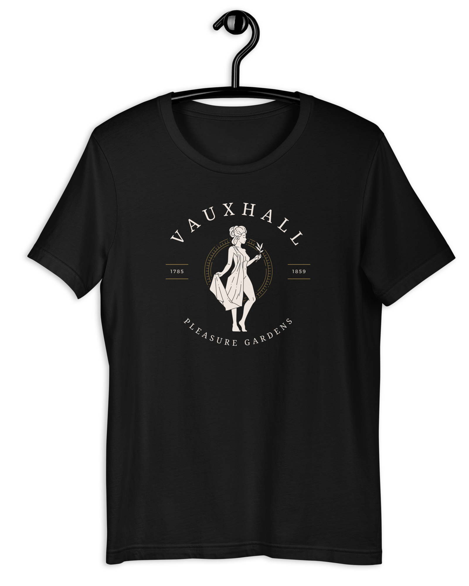 Jolly & Goode Shirts & Tops Black / S Vauxhall Pleasure Gardens T-shirt | Unisex Cheeky British Style