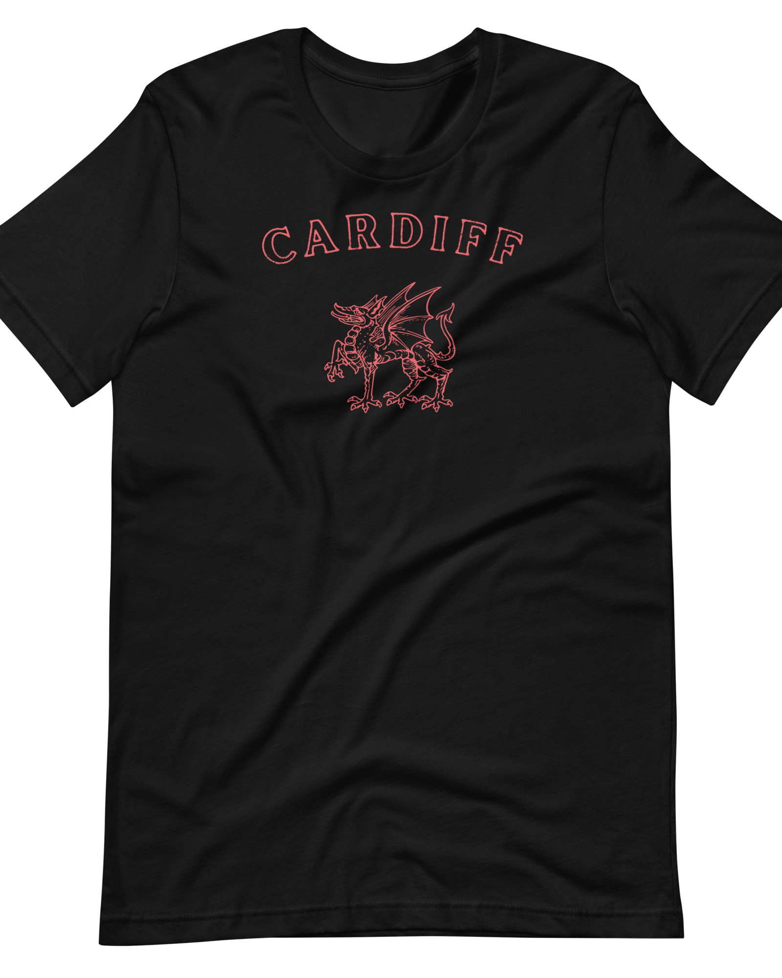 Jolly & Goode Shirts & Tops Black / XS Cardiff Dragon T-shirt Cheeky British Style