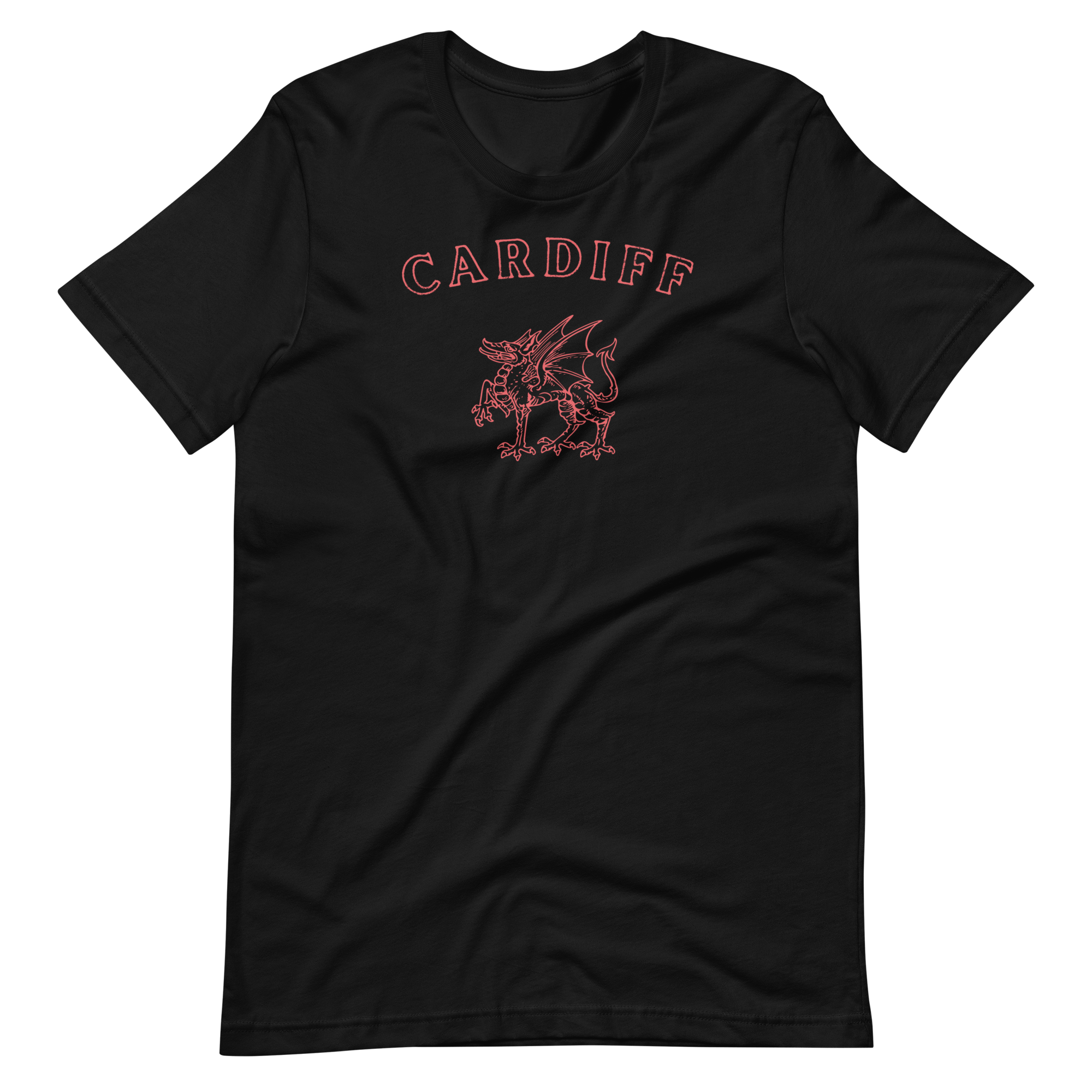 Jolly & Goode Shirts & Tops Black / XS Cardiff Dragon T-shirt Cheeky British Style