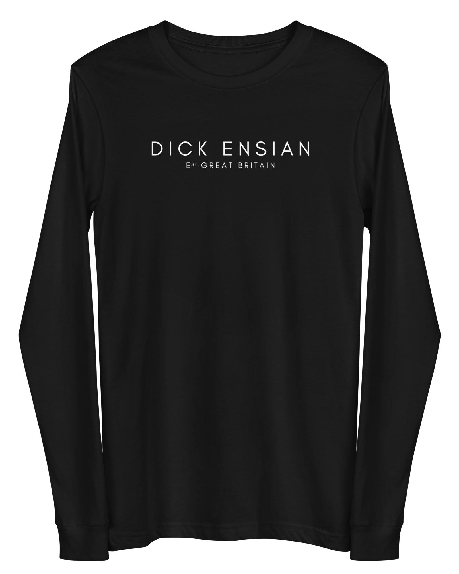 Jolly & Goode Shirts & Tops Black / XS Dick Ensian Long Sleeve Shirt Cheeky British Style