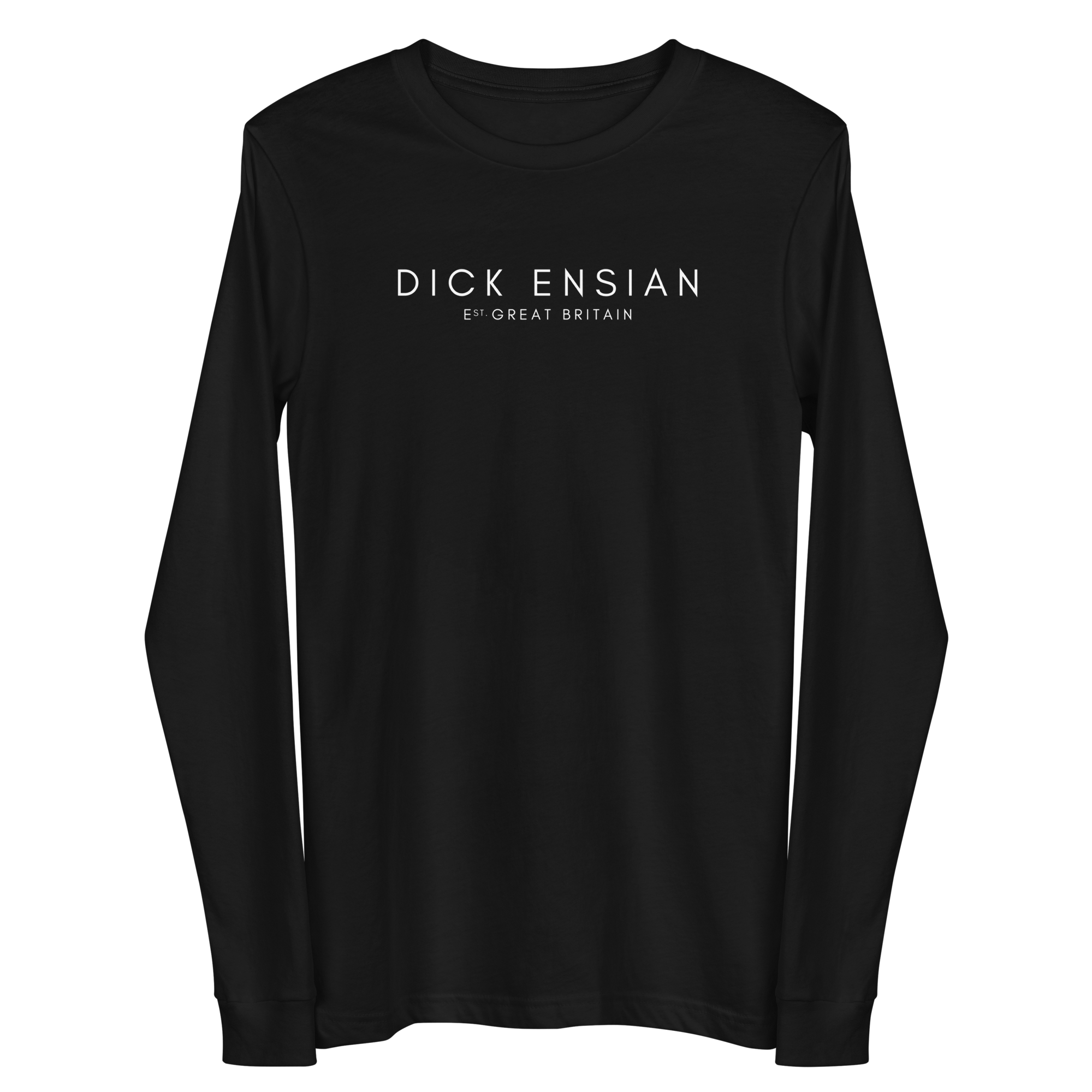 Jolly & Goode Shirts & Tops Black / XS Dick Ensian Long Sleeve Shirt Cheeky British Style