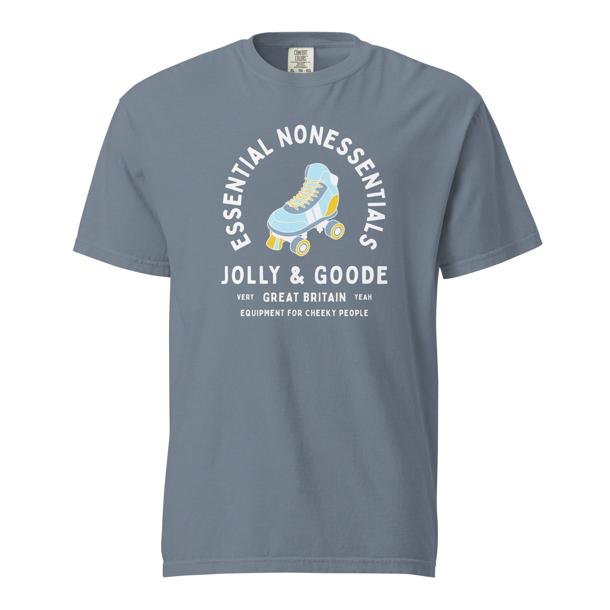 Jolly & Goode Shirts & Tops Blue Jean / S Essential Nonessentials Roller Skate Tee Cheeky British Style