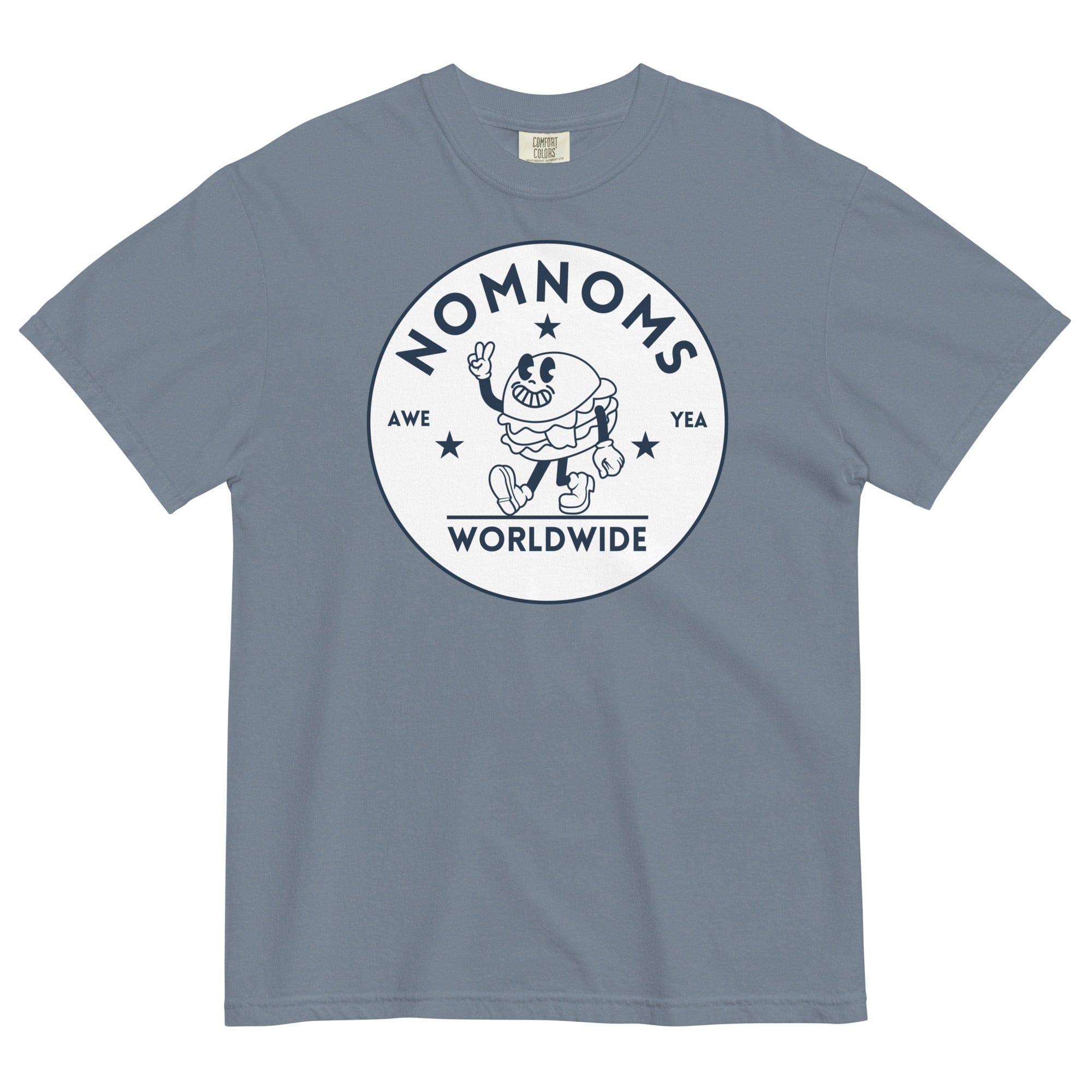 Jolly & Goode Shirts & Tops Blue Jean / S Nomnoms Worldwide Garment-dyed Heavyweight T-shirt Cheeky British Style