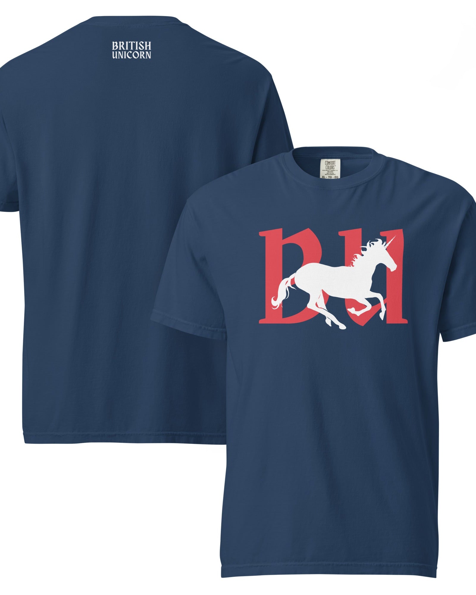 Jolly & Goode Shirts & Tops British Unicorn | Galloping | Garment-dyed Tee Cheeky British Style