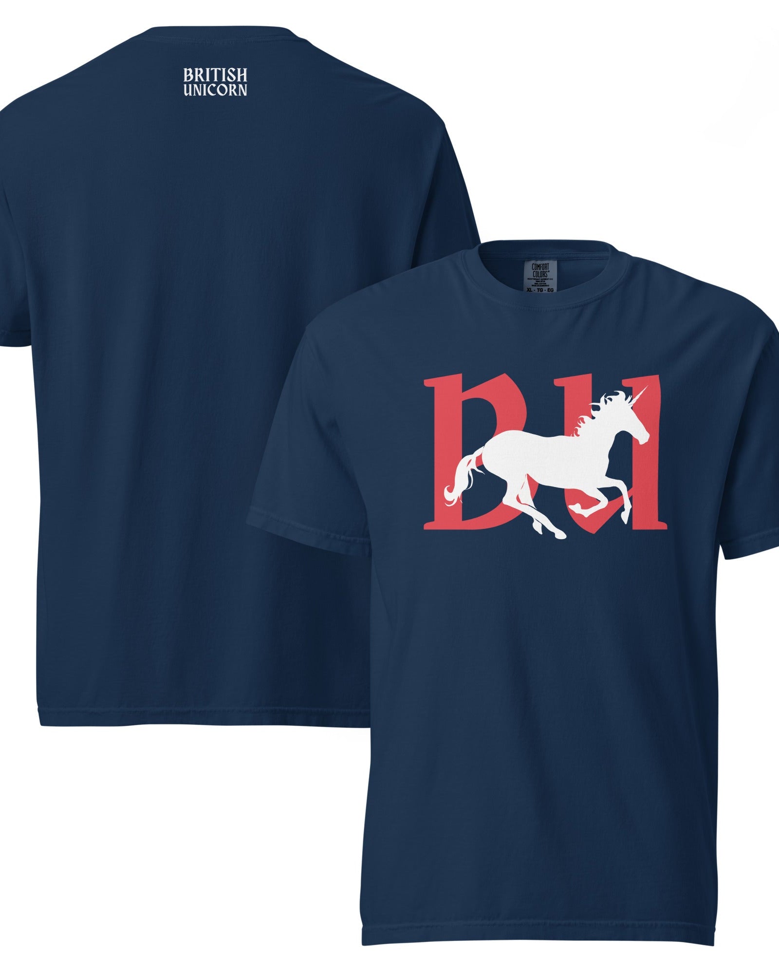 Jolly & Goode Shirts & Tops British Unicorn | Galloping | Garment-dyed Tee Cheeky British Style