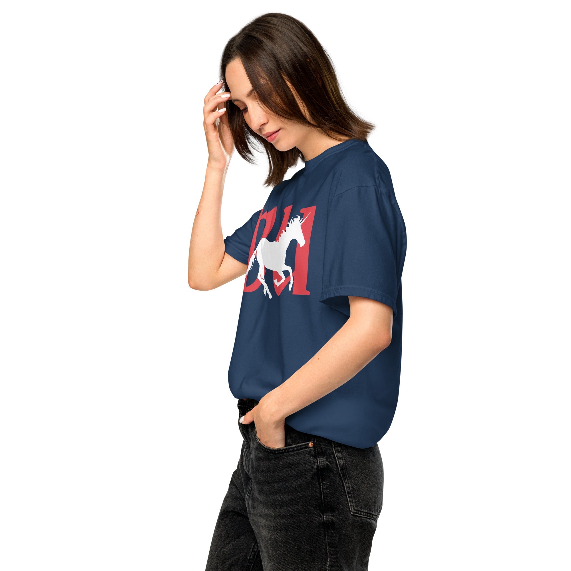 Jolly & Goode Shirts & Tops British Unicorn | Galloping | Garment-dyed Tee Cheeky British Style