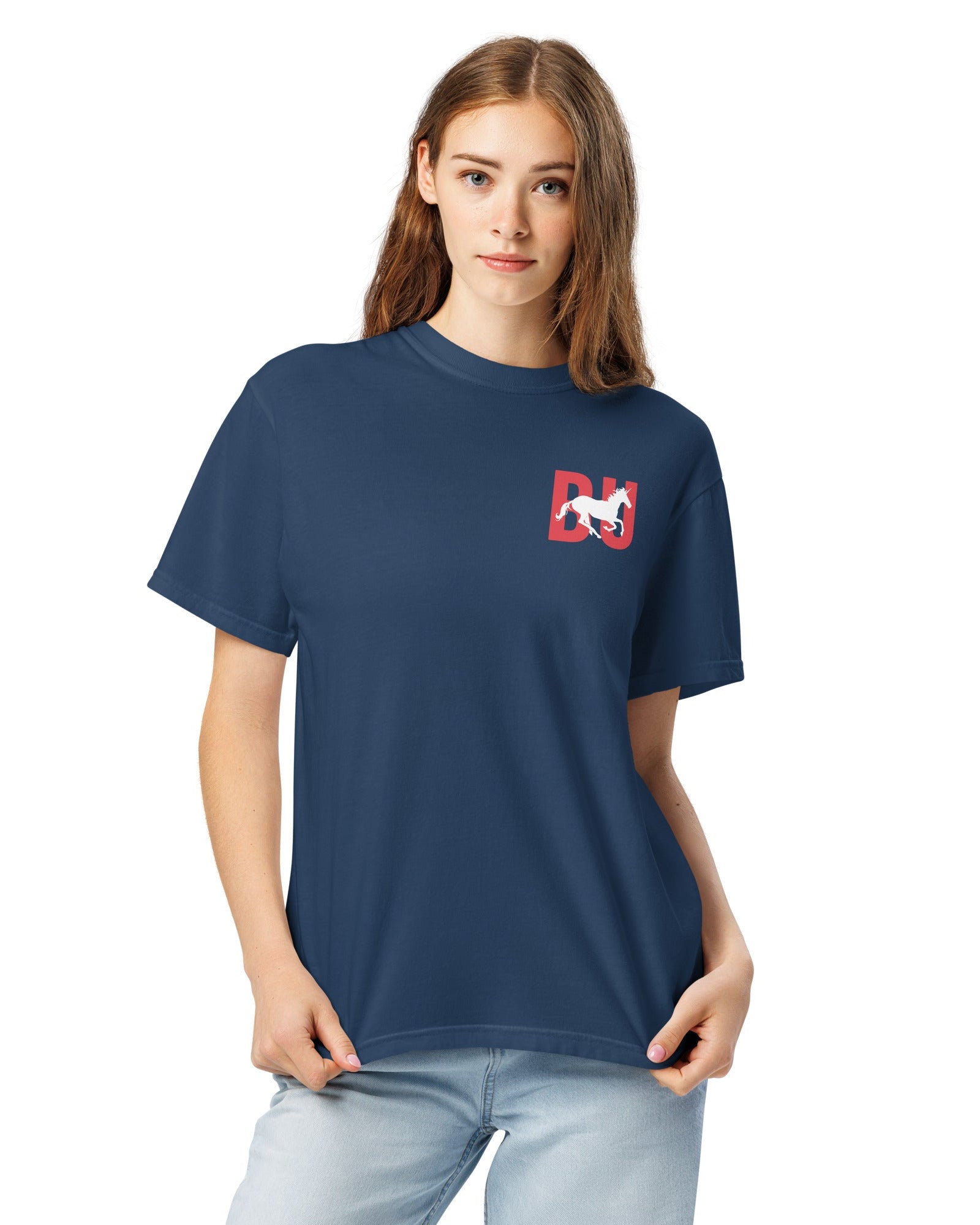 Jolly & Goode Shirts & Tops British Unicorn Outfitters Garment-dyed Heavyweight Tee Cheeky British Style