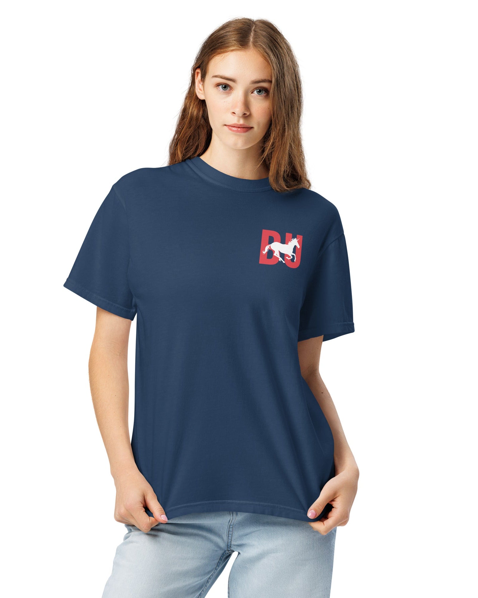 Jolly & Goode Shirts & Tops British Unicorn Outfitters Garment-dyed Heavyweight Tee Cheeky British Style