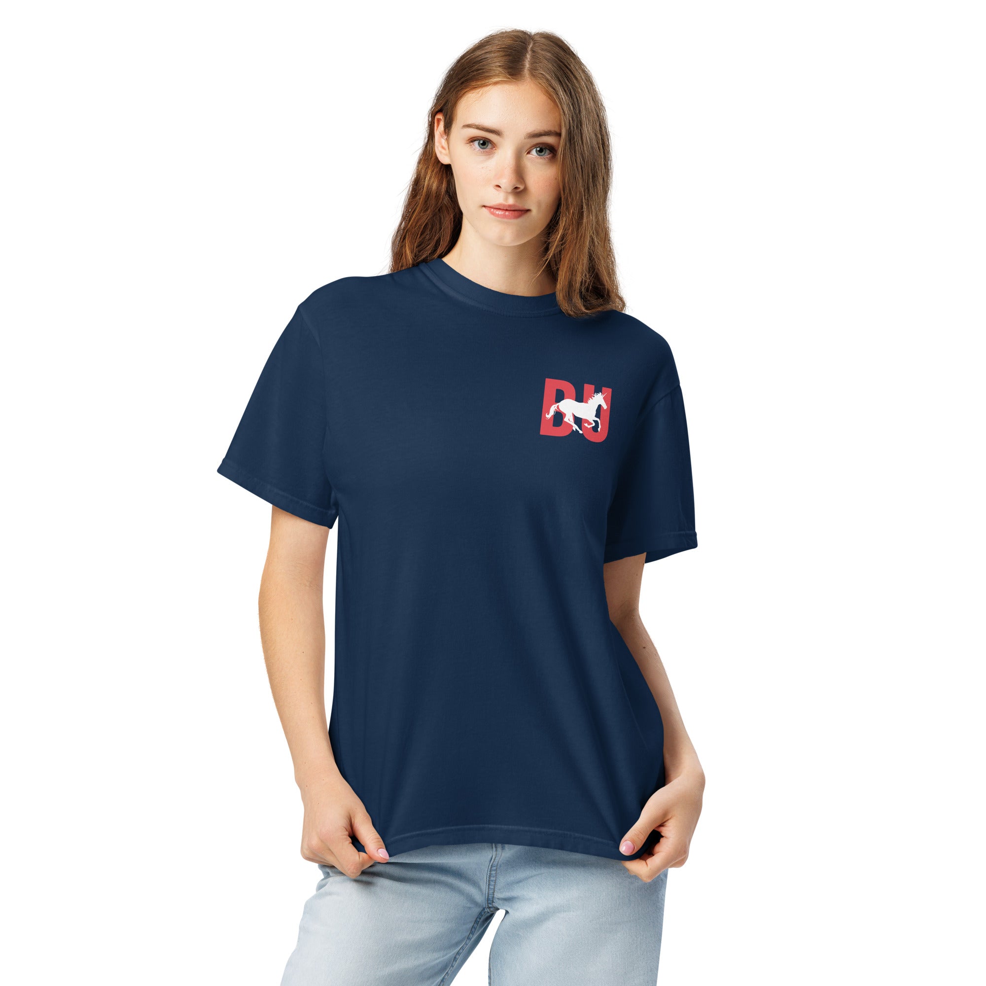 Jolly & Goode Shirts & Tops British Unicorn Outfitters Garment-dyed Heavyweight Tee Cheeky British Style