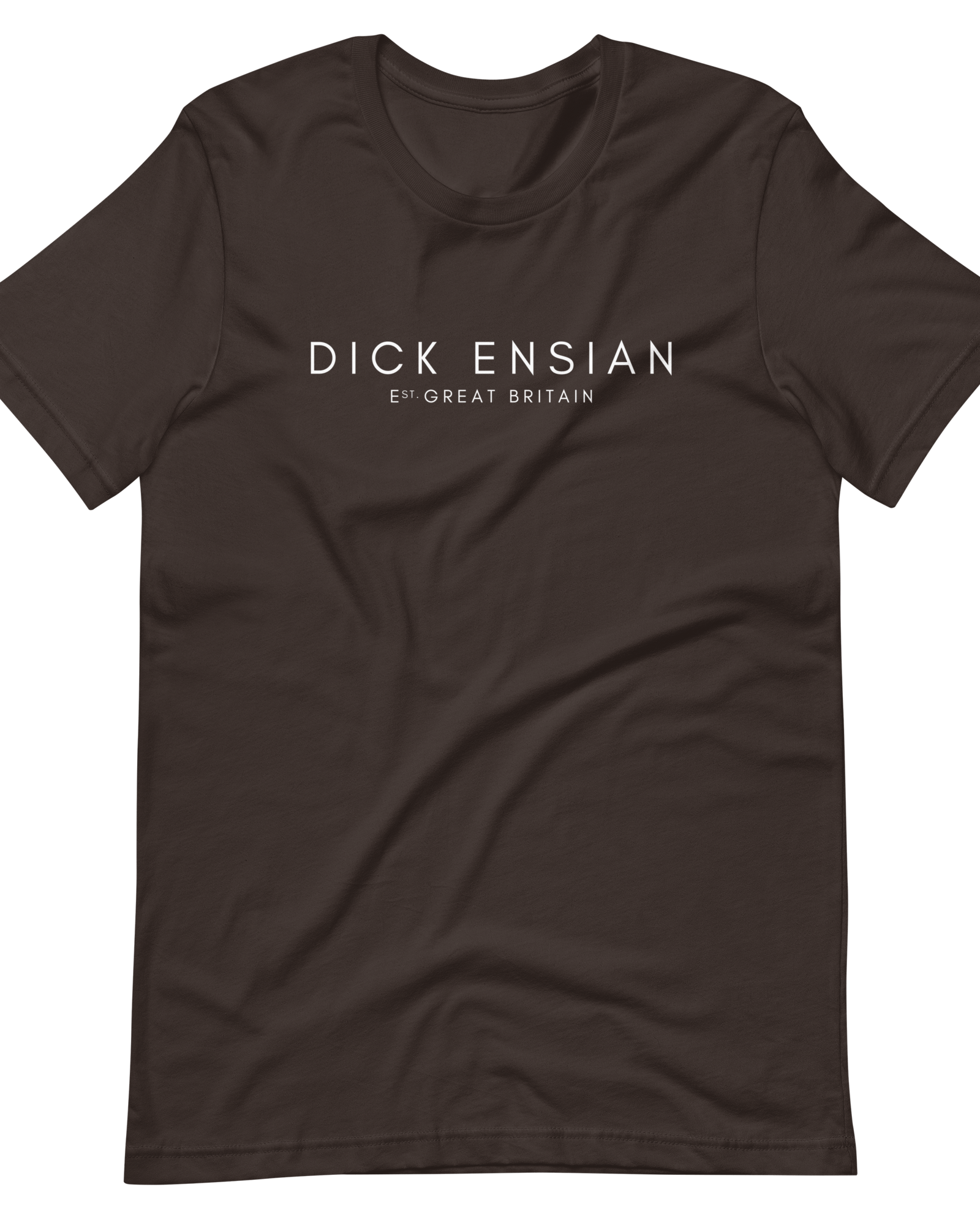 Jolly & Goode Shirts & Tops Brown / S Dick Ensian Classic T-Shirt Cheeky British Style