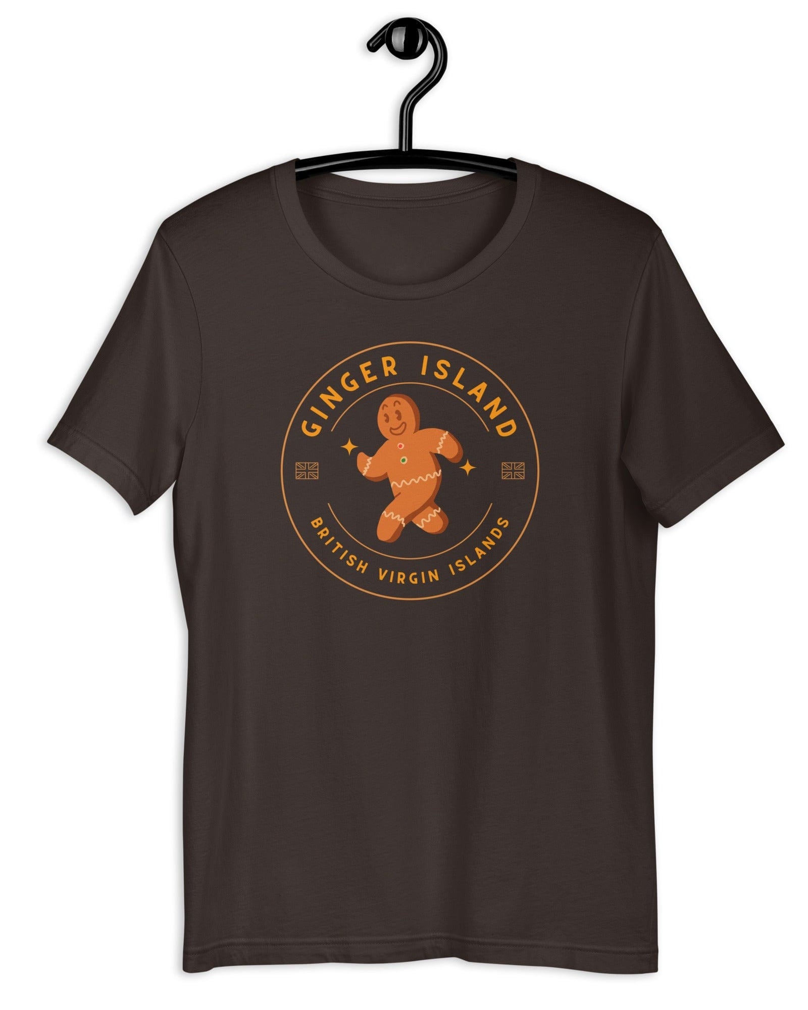 Jolly & Goode Shirts & Tops Brown / S Ginger Island | British Virgin Islands | T-shirt Cheeky British Style
