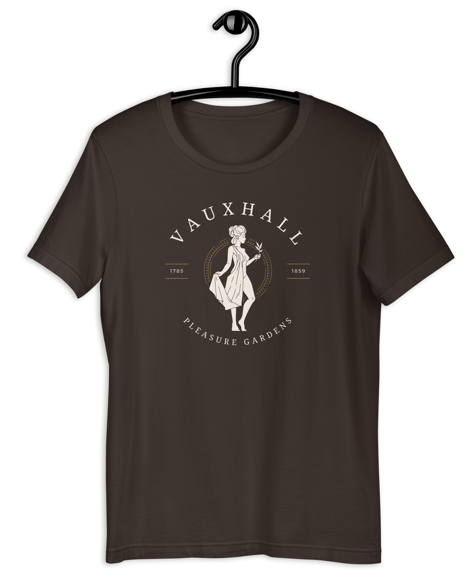 Jolly & Goode Shirts & Tops Brown / S Vauxhall Pleasure Gardens T-shirt | Unisex Cheeky British Style