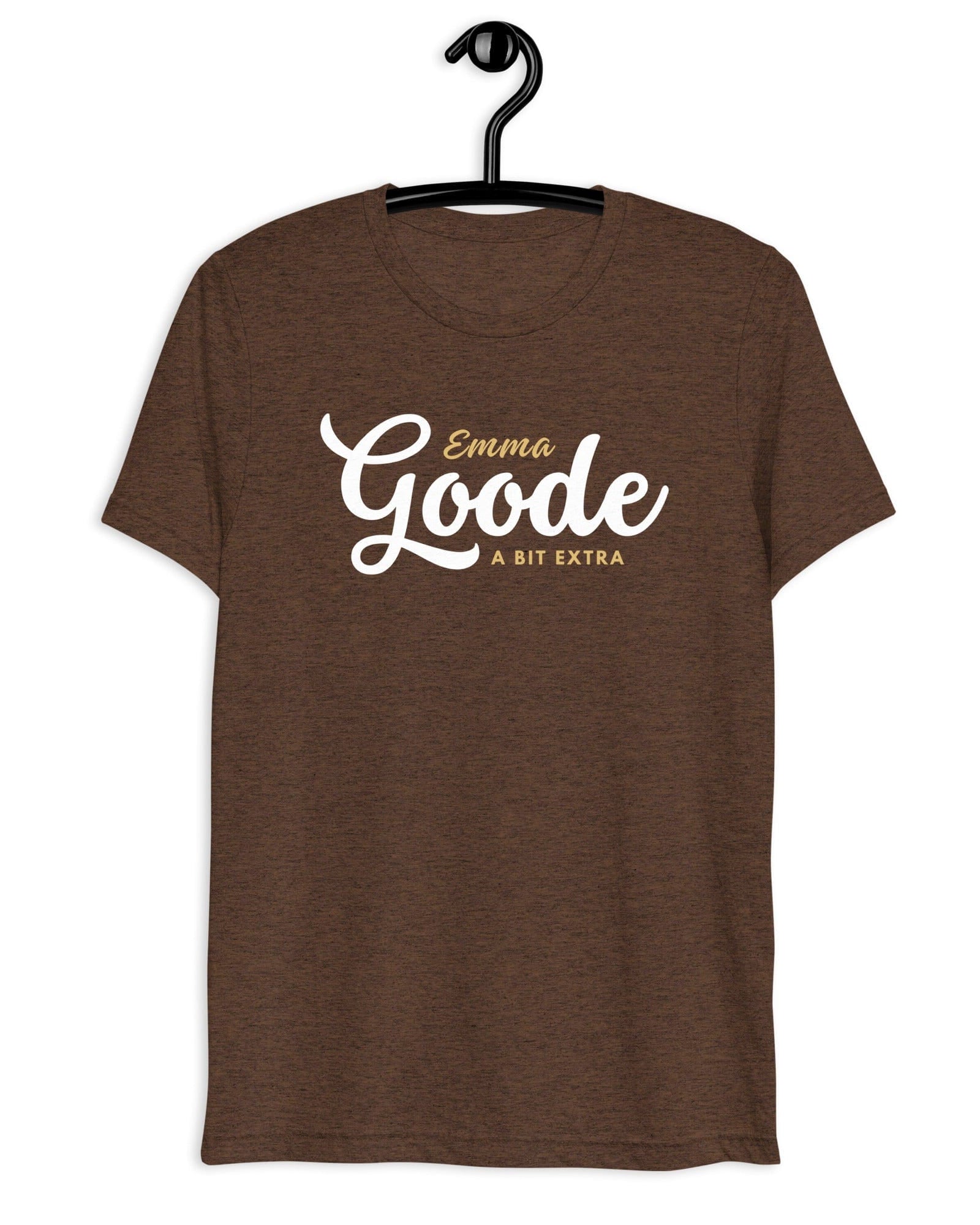 Jolly & Goode Shirts & Tops Brown Triblend / XS Emma Goode - A Bit Extra - T-shirt | Triblend Cheeky British Style