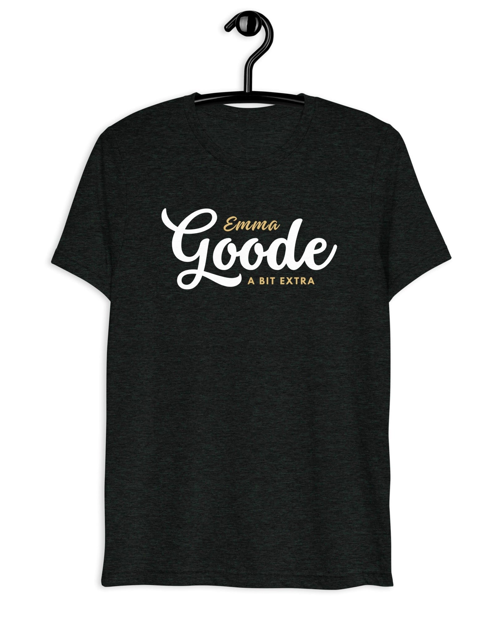 Jolly & Goode Shirts & Tops Charcoal-Black Triblend / XS Emma Goode - A Bit Extra - T-shirt | Triblend Cheeky British Style