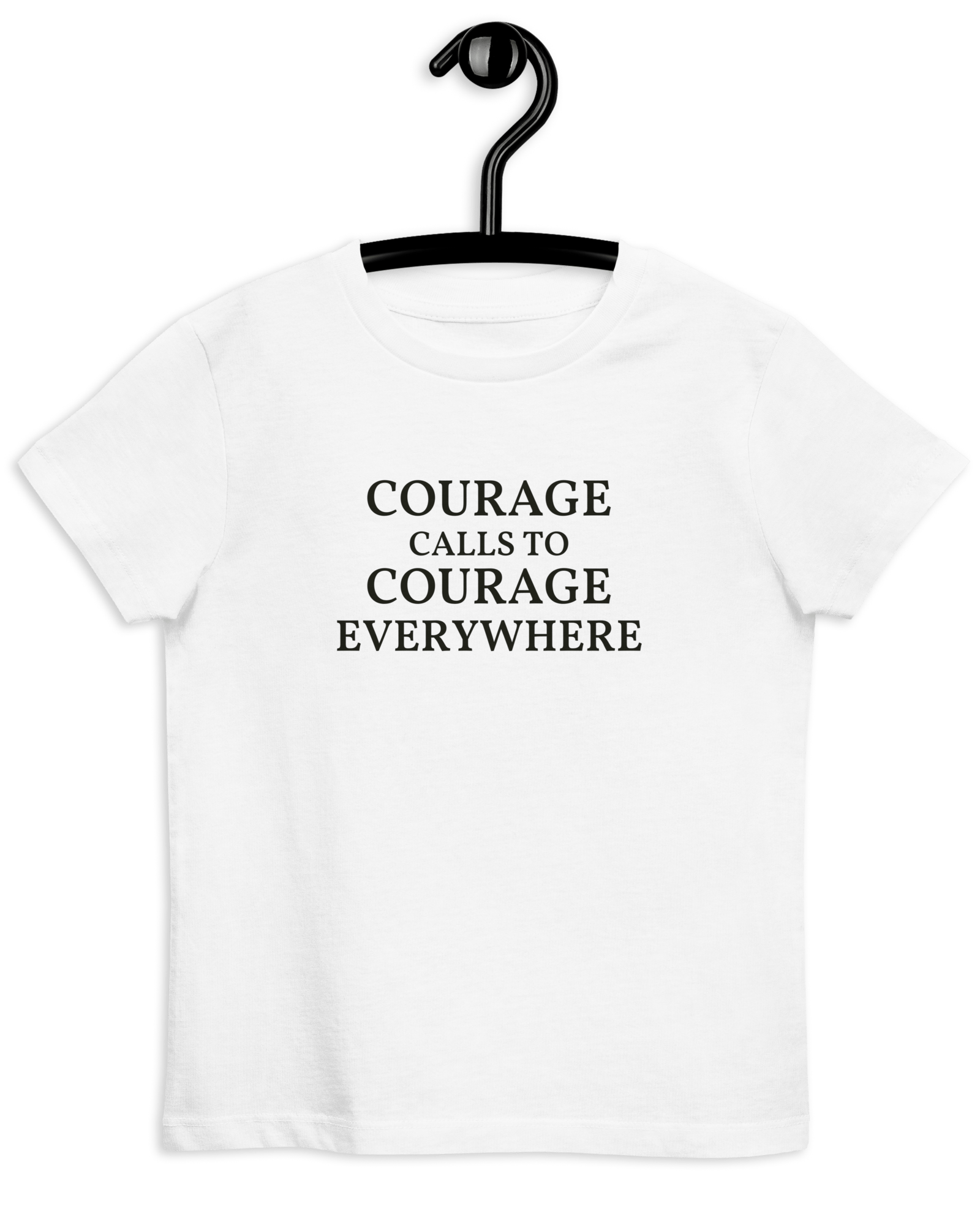 Jolly & Goode Shirts & Tops Courage Calls to Courage Everywhere | Organic Kids T-shirt Cheeky British Style
