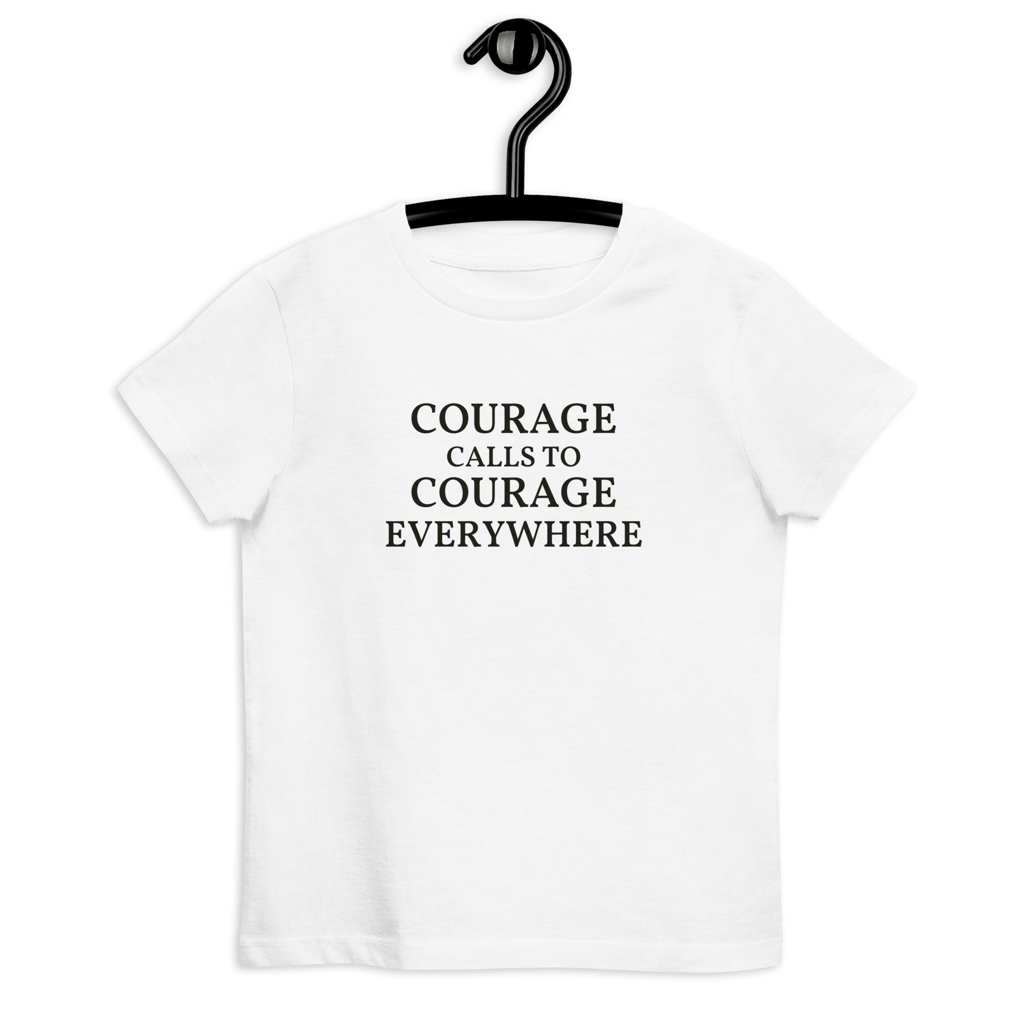 Jolly & Goode Shirts & Tops Courage Calls to Courage Everywhere | Organic Kids T-shirt Cheeky British Style