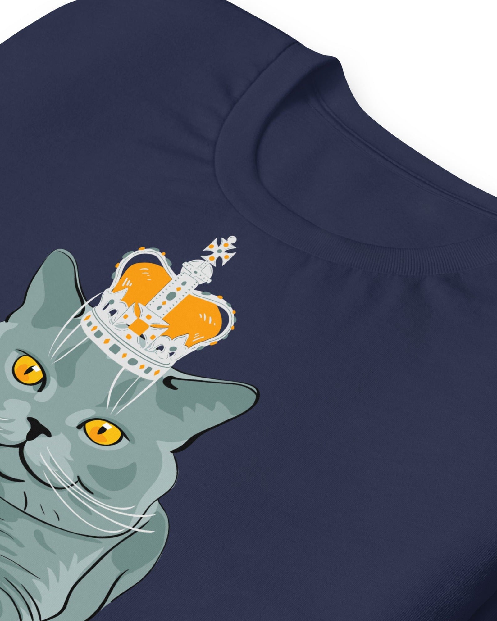 Jolly & Goode Shirts & Tops Crowned British Blue Shorthair Cat T-shirt Cheeky British Style