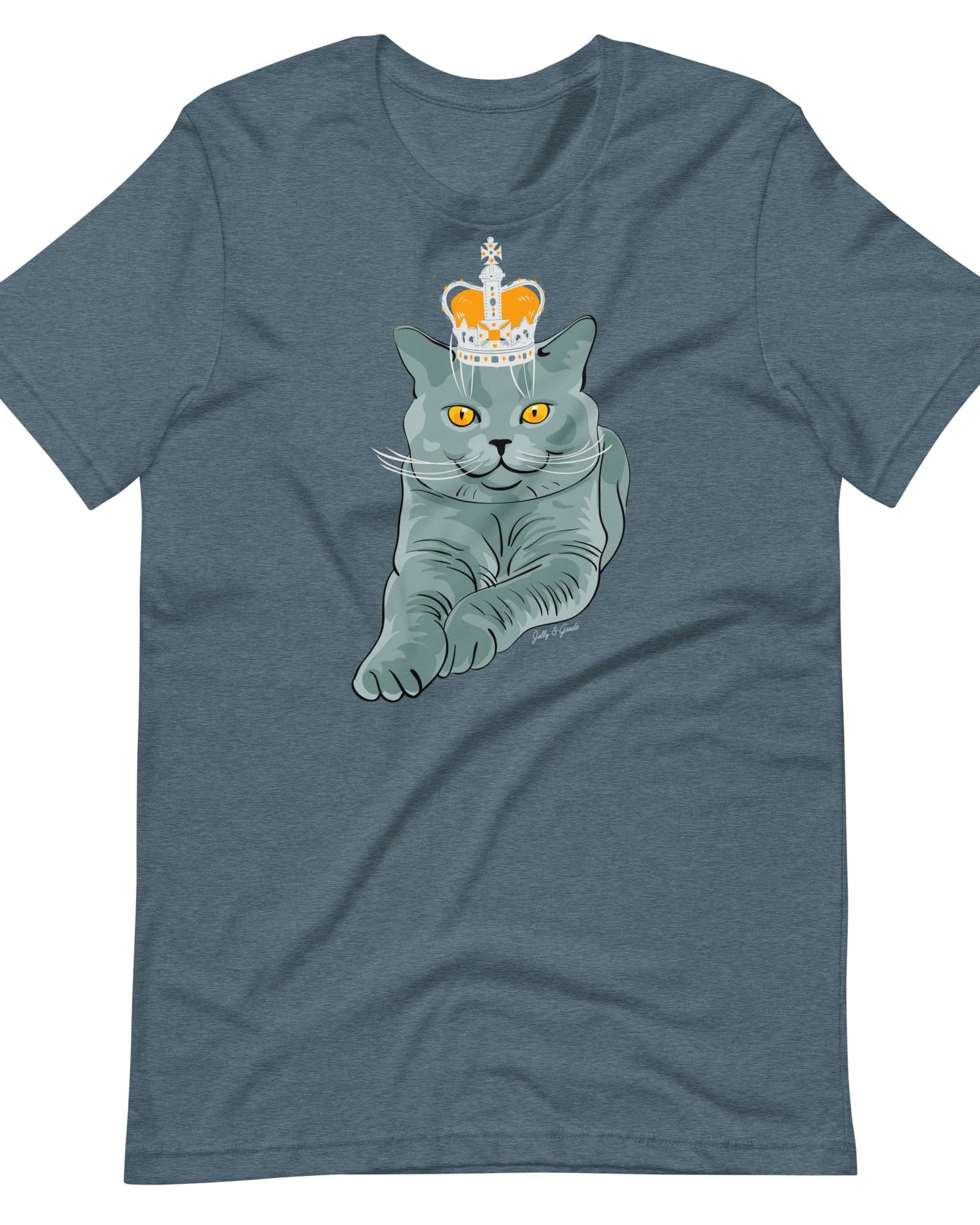 Jolly & Goode Shirts & Tops Crowned British Blue Shorthair Cat T-shirt Cheeky British Style