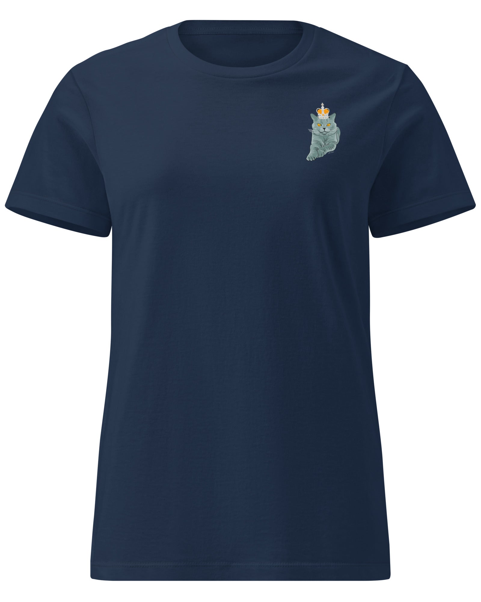 Jolly & Goode Shirts & Tops Crowned British Blue Shorthair Cat | Women’s Tee Cheeky British Style