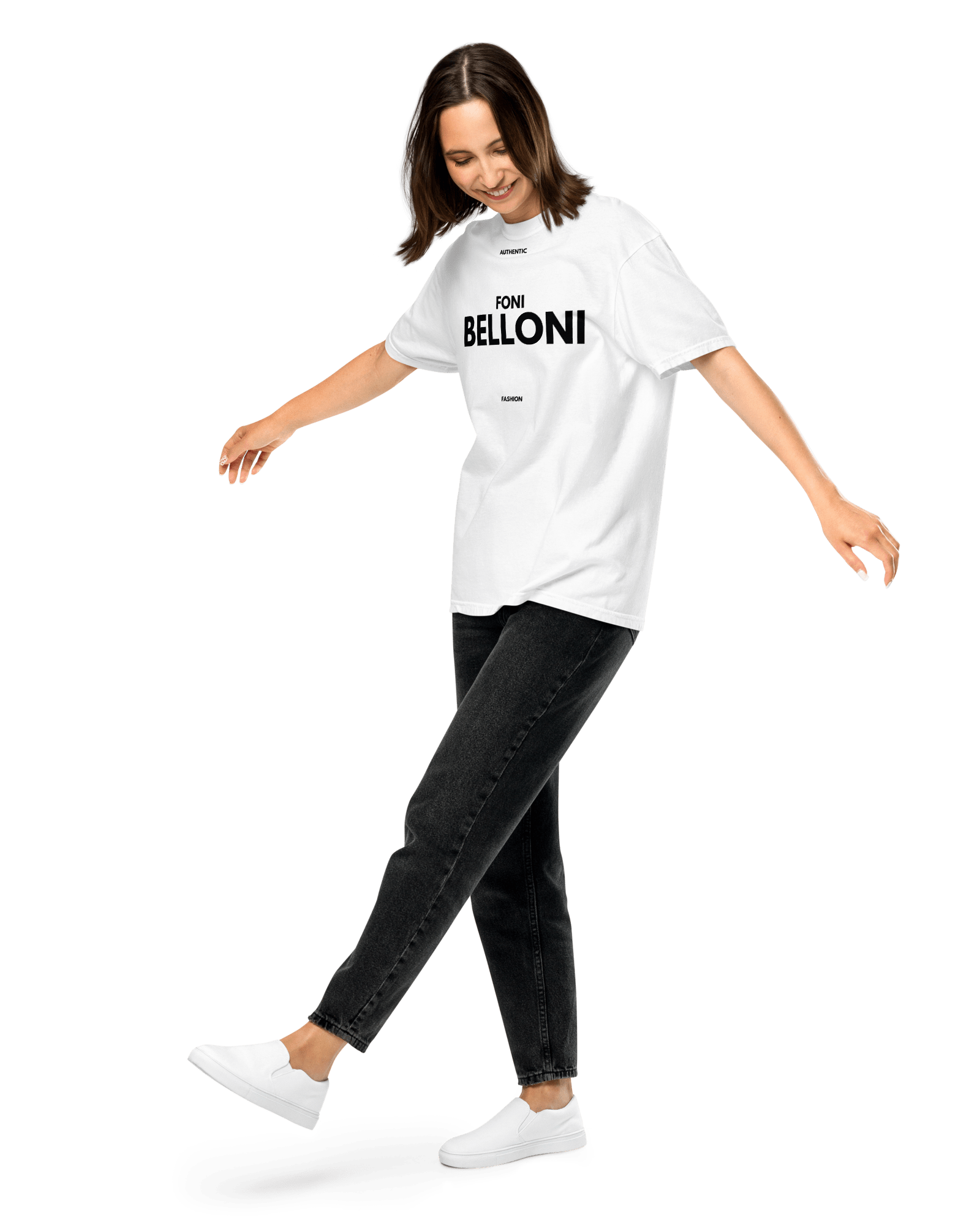 Jolly & Goode Shirts & Tops Foni Belloni Authentic Fashion T-Shirt | Garment-Dyed Cheeky British Style