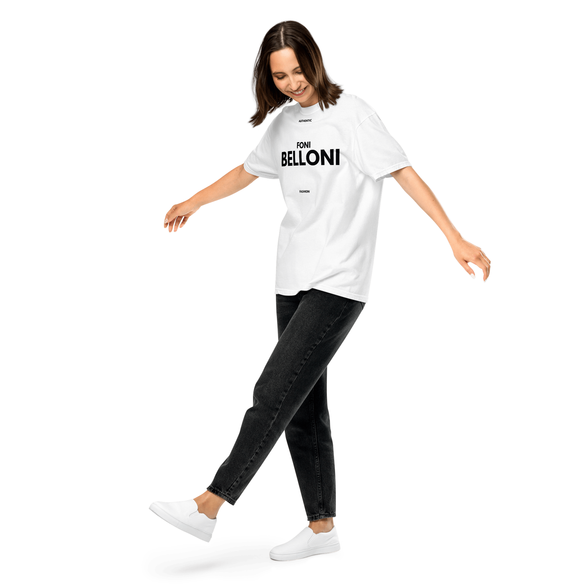 Jolly & Goode Shirts & Tops Foni Belloni Authentic Fashion T-Shirt | Garment-Dyed Cheeky British Style