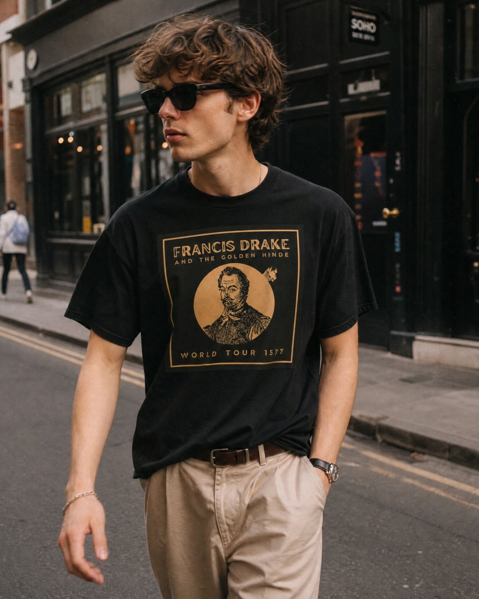 Jolly & Goode Shirts & Tops Francis Drake and The Golden Hinde World Tour Tee Cheeky British Style