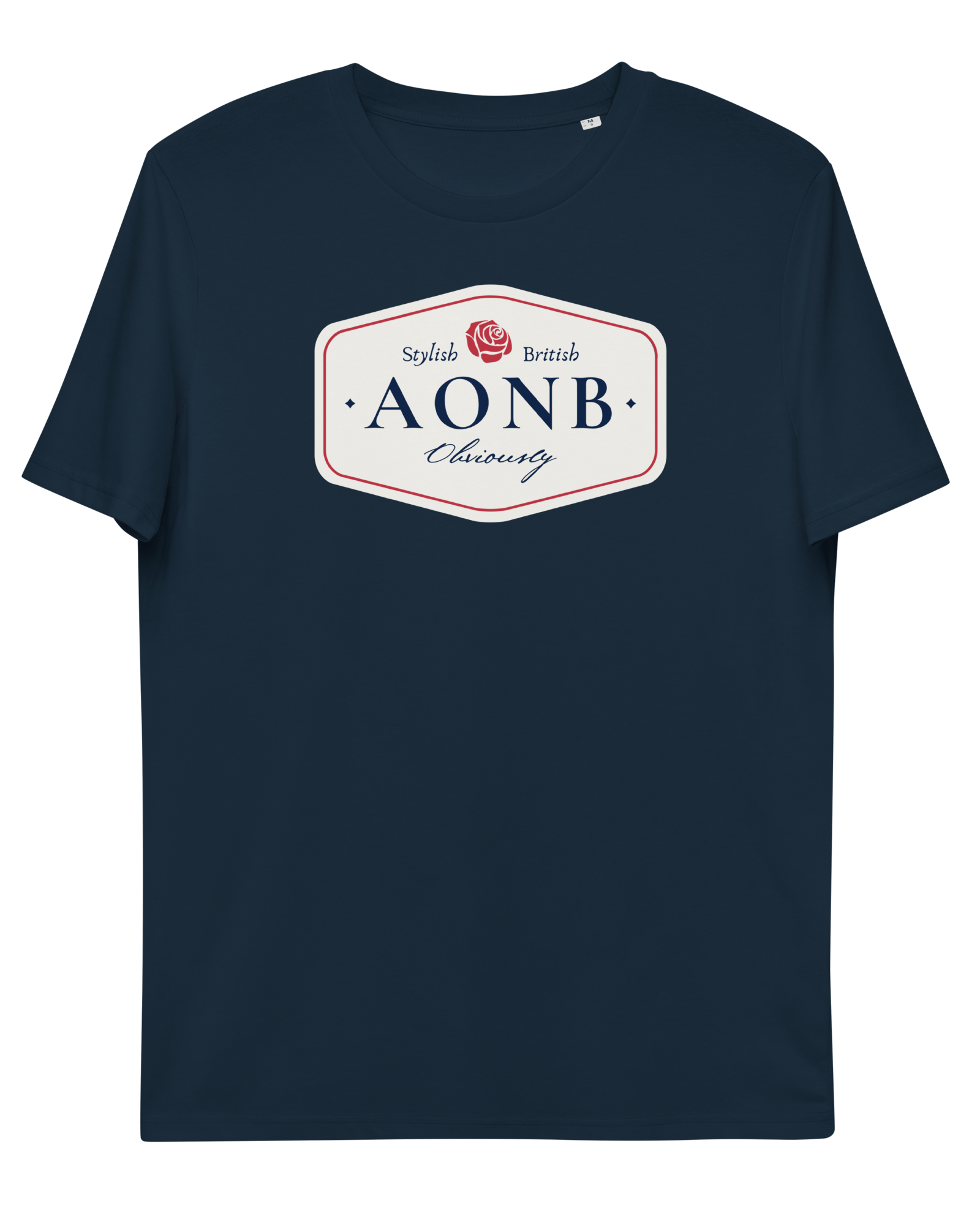 Jolly & Goode Shirts & Tops French Navy / S AONB T-shirt | Organic Cotton | Unisex Fit Cheeky British Style